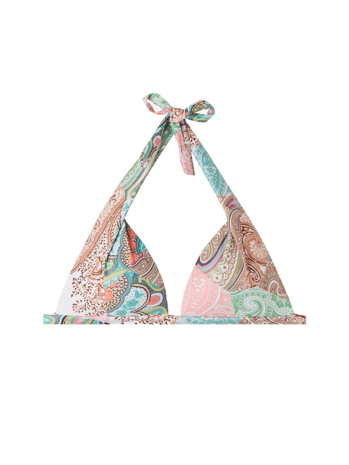 Parte De Cima De Biquíni Cortininha Almofadada Saint Tropez - Colorido