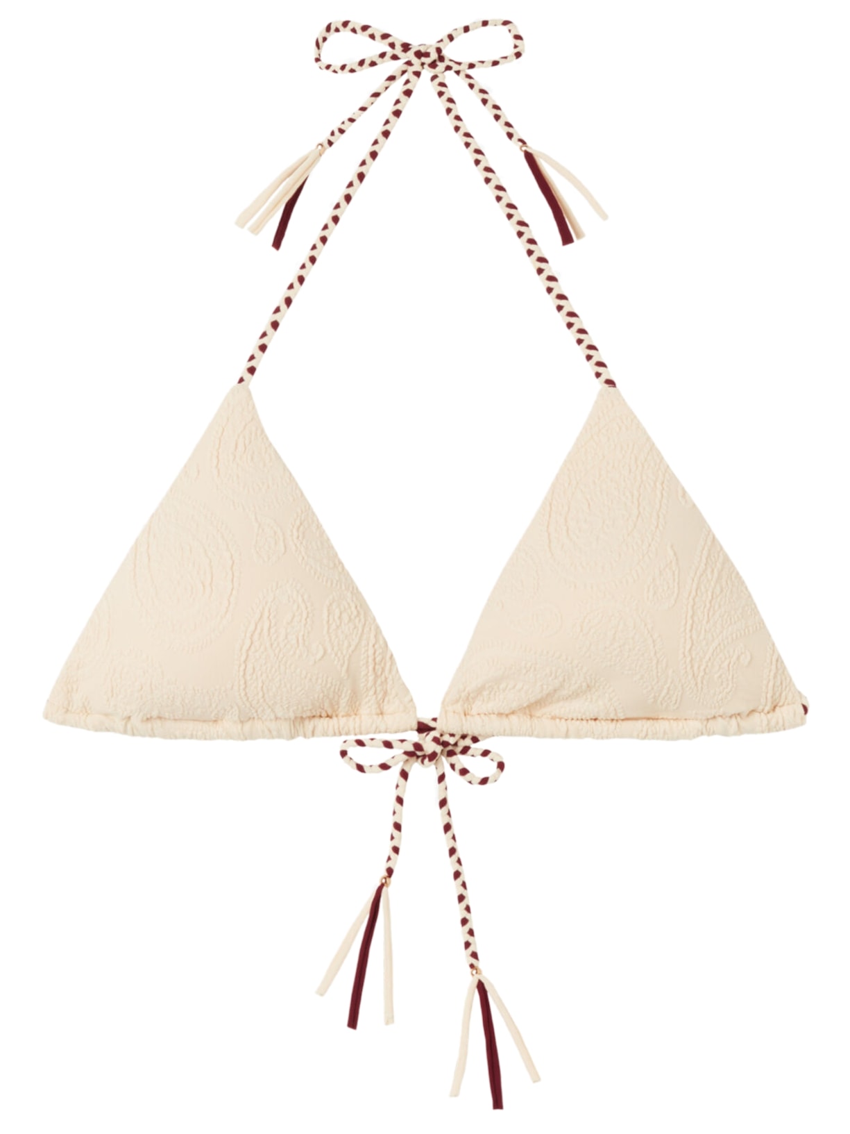 Parte De Cima De Biquíni Cortininha Cashmere Twist - Off-White