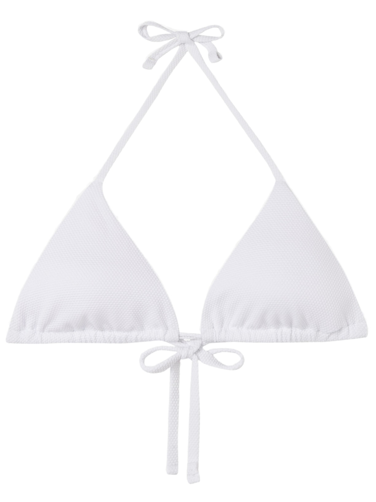 Parte De Cima De Biquíni Cortininha Classic Piquet - Branco