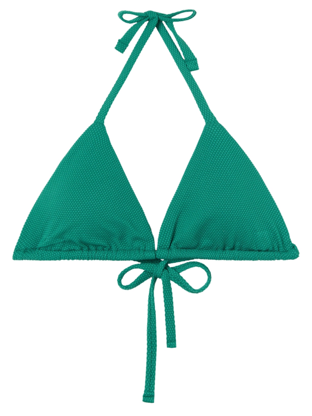 Parte De Cima De Biquíni Cortininha Classic Piquet - Verde