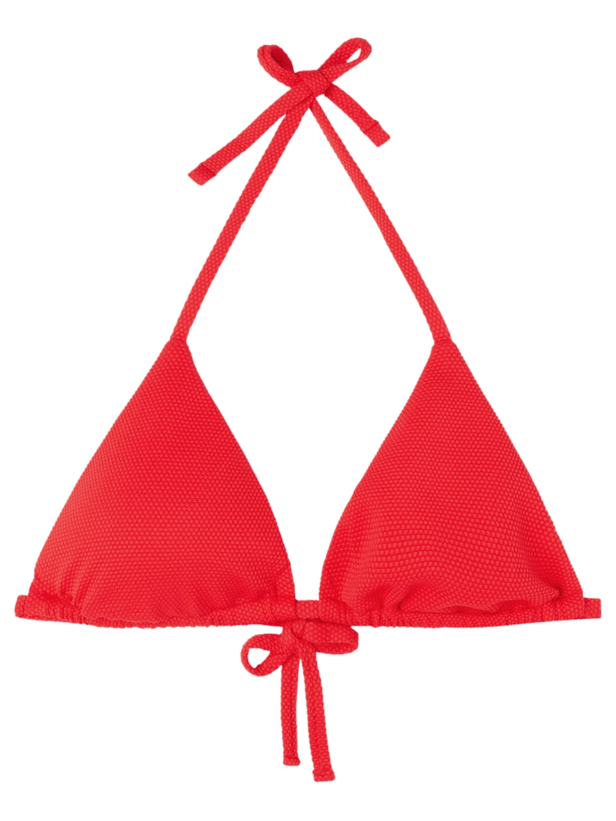 Parte De Cima De Biquíni Cortininha Classic Piquet - Vermelho