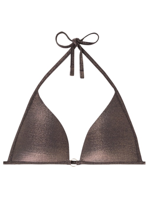 Parte De Cima De Bíquini Cortininha Costume Hollywood - Marrom