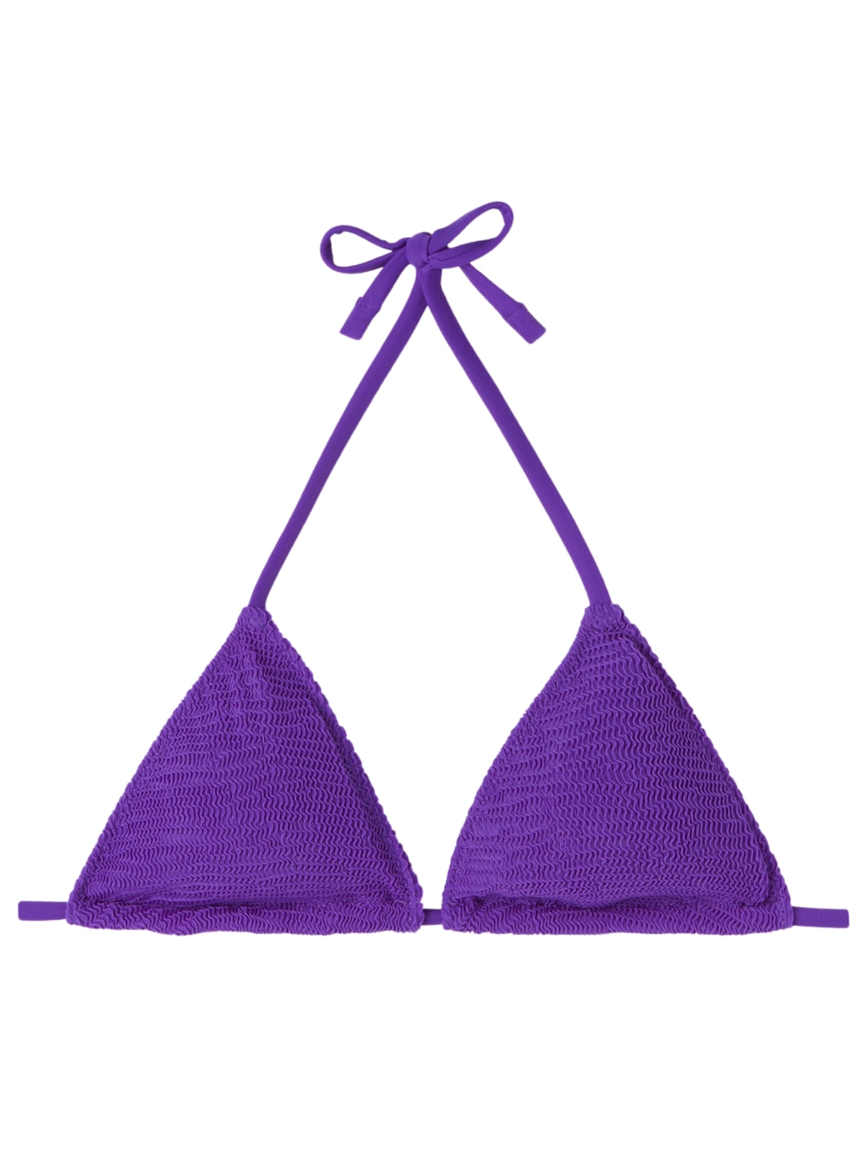 Parte De Cima De Biquíni Cortininha Crinkle Waves - Roxo