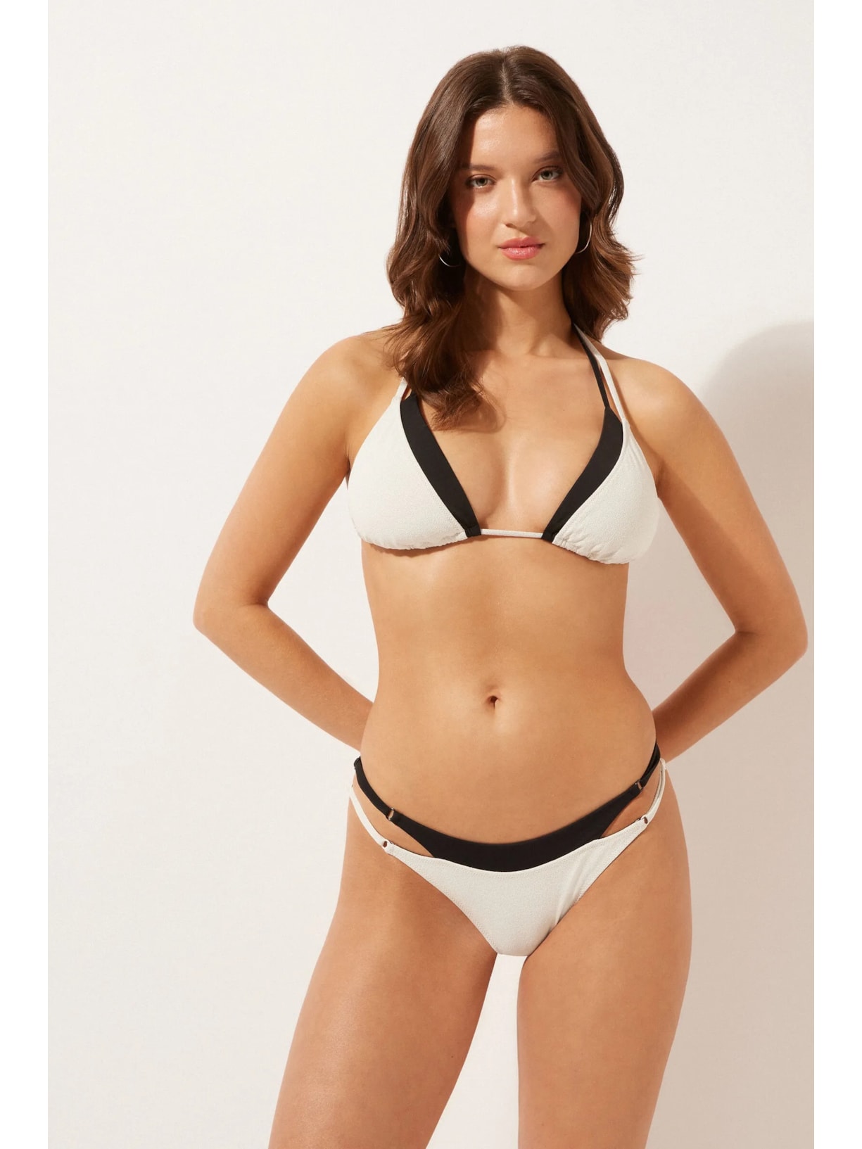 Parte De Cima De Biquíni Cortininha Double Bikini - Branco