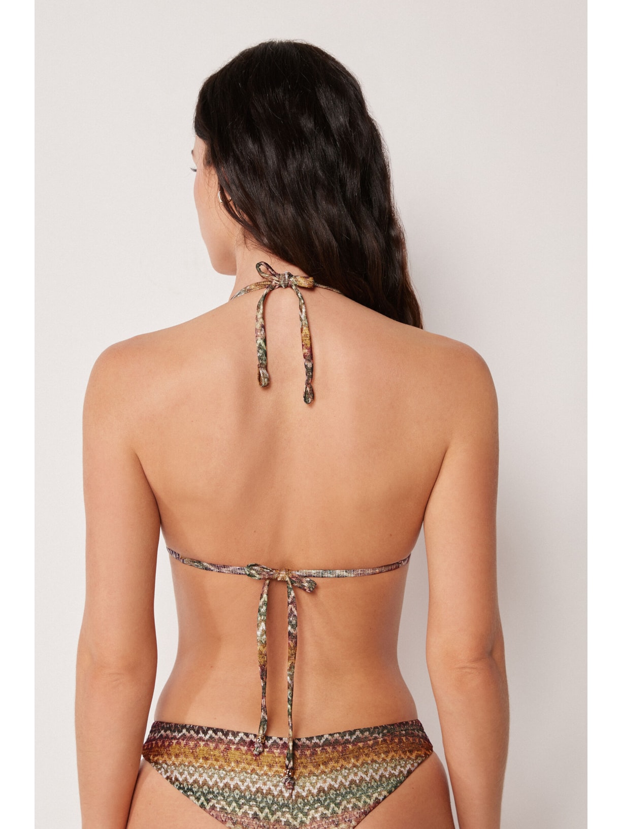 Parte De Cima De Biquíni Cortininha Elegant Ethnic Verde Calzedonia