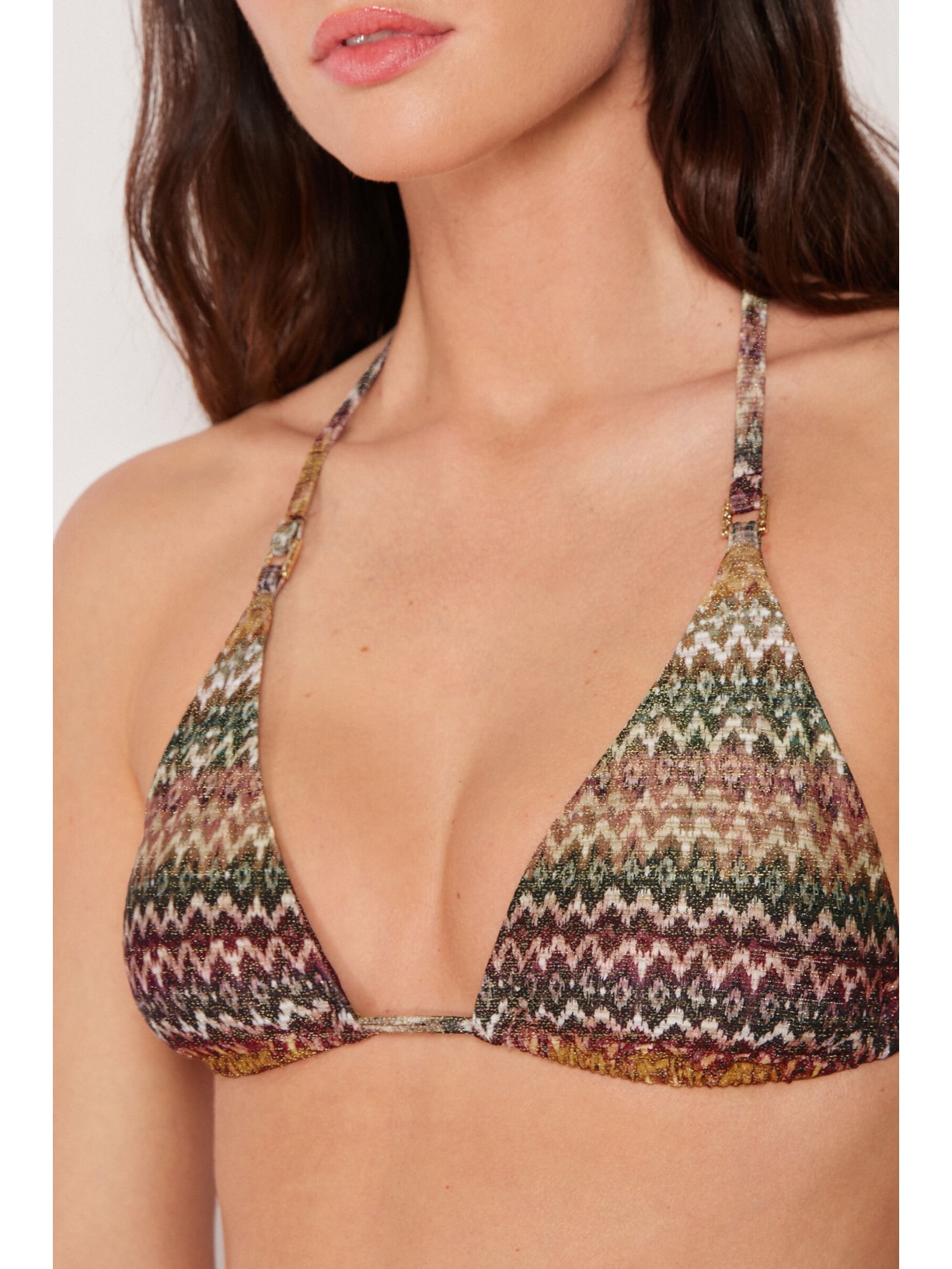 Parte De Cima De Biquíni Cortininha Elegant Ethnic Verde Calzedonia