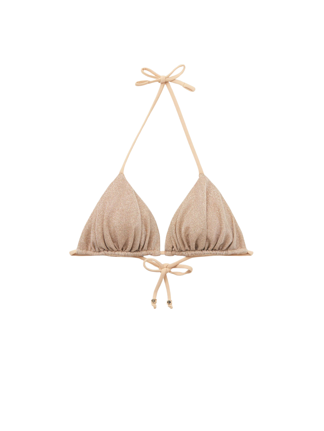 Parte De Cima De Biquíni Cortininha Golden Glitter Rosa Calzedonia