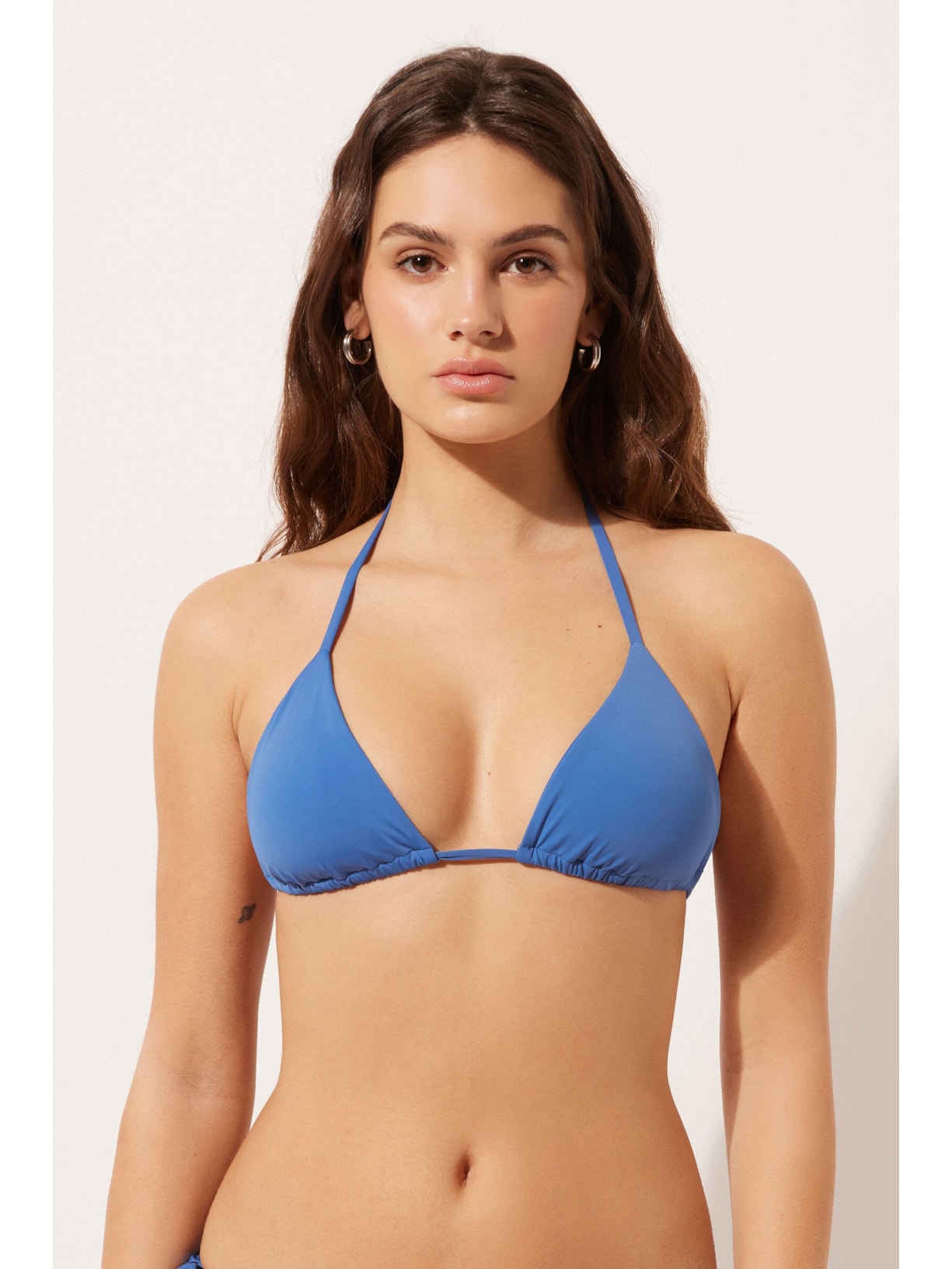 Parte De Cima De Biquíni Cortininha Indonésia Azul Calzedonia