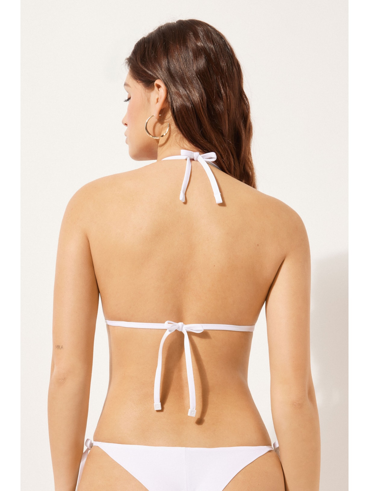 Parte De Cima De Biquíni Cortininha Indonésia Branco Calzedonia