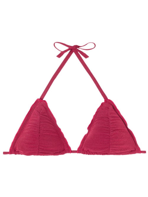 Parte De Cima De Biquíni Cortininha Islamorada - Vermelho