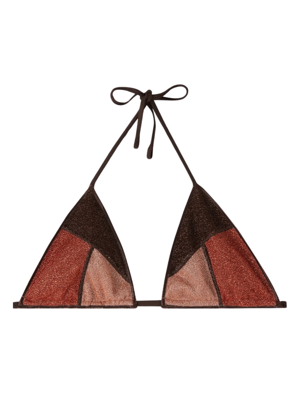 Parte De Cima De Biquíni Cortininha Lisbona - Marrom