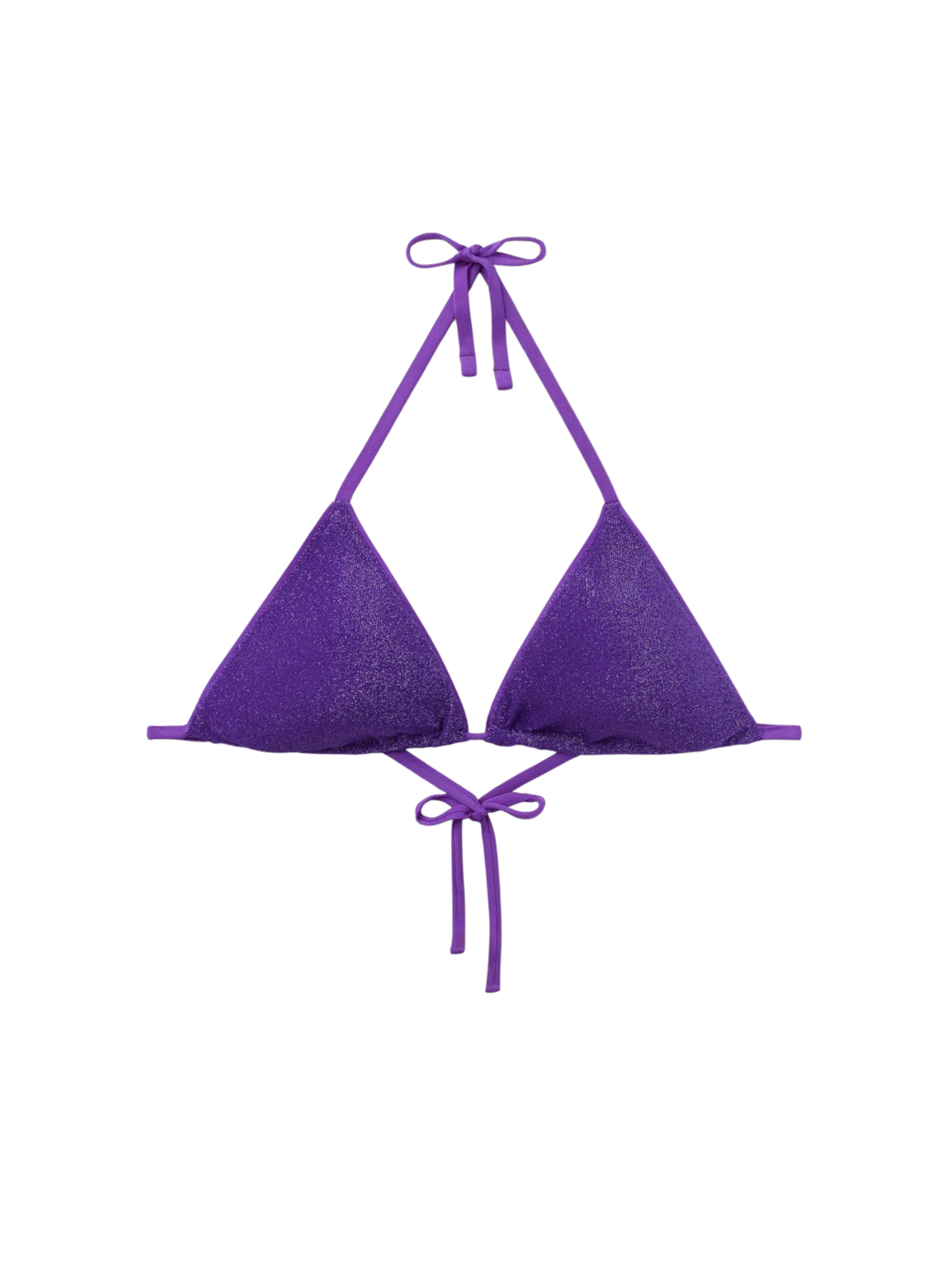 Parte De Cima De Biquíni Cortininha Metallic Glow Roxo Calzedonia