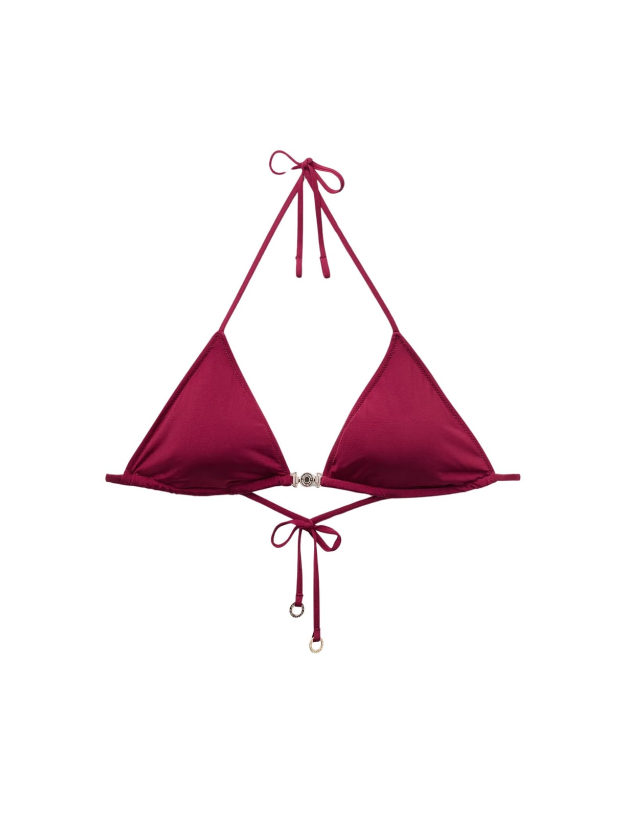 Parte De Cima De Biquíni Cortininha Minimal Fit Bordô Calzedonia