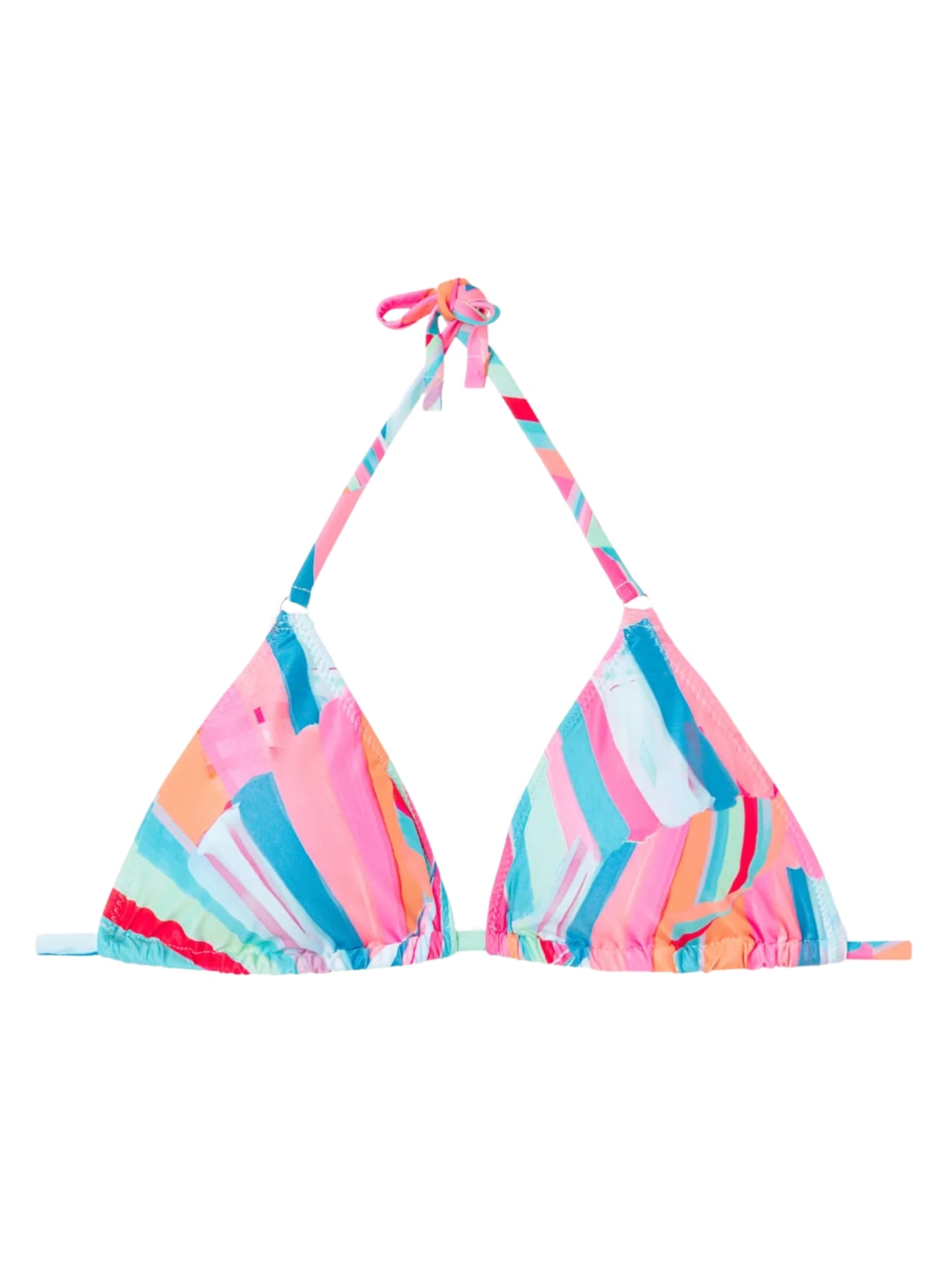 Parte De Cima De Biquíni Cortininha Neon Summer - Azul