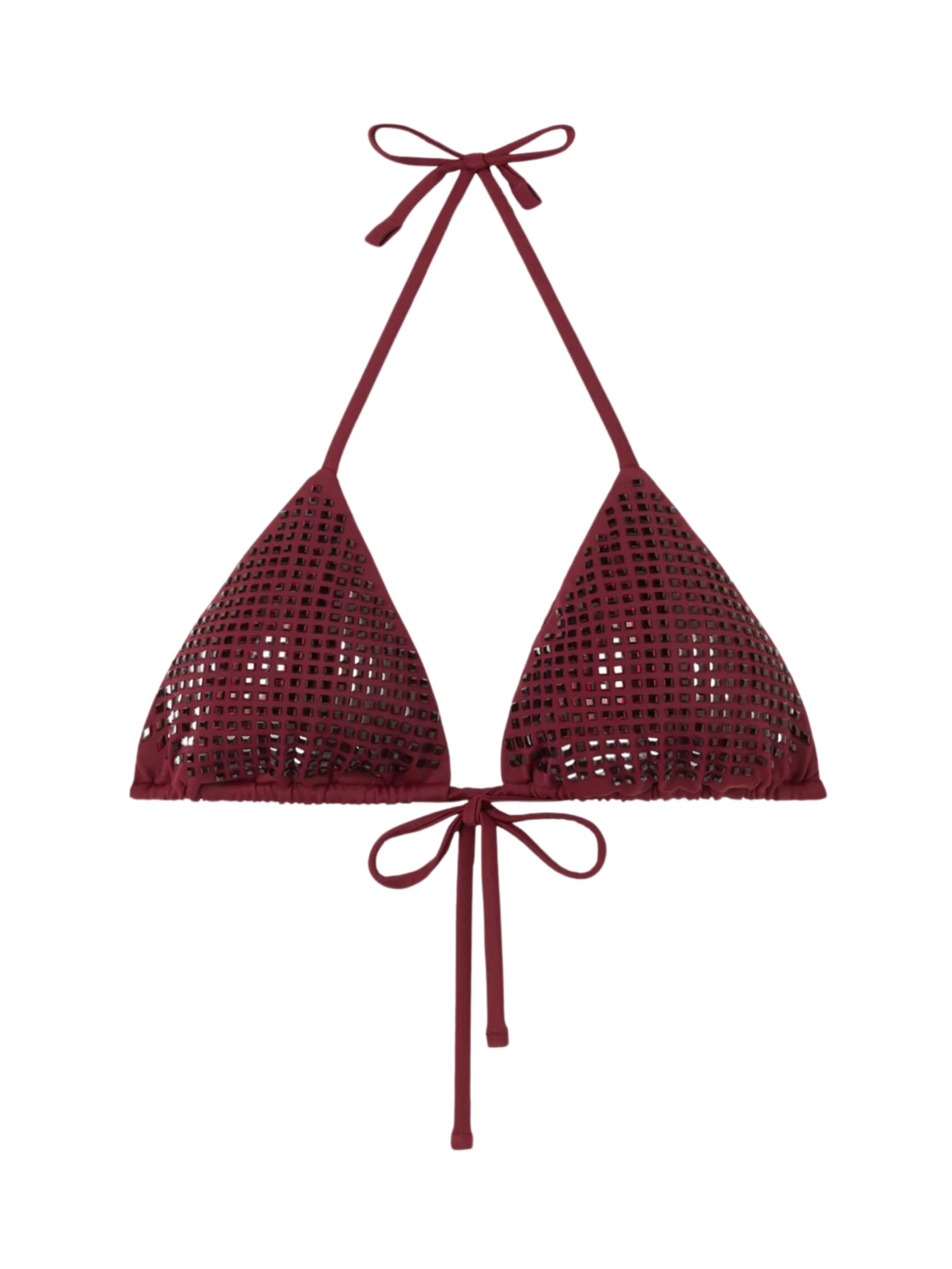 Parte De Cima De Biquíni Cortininha Precious Beauty - Bordô
