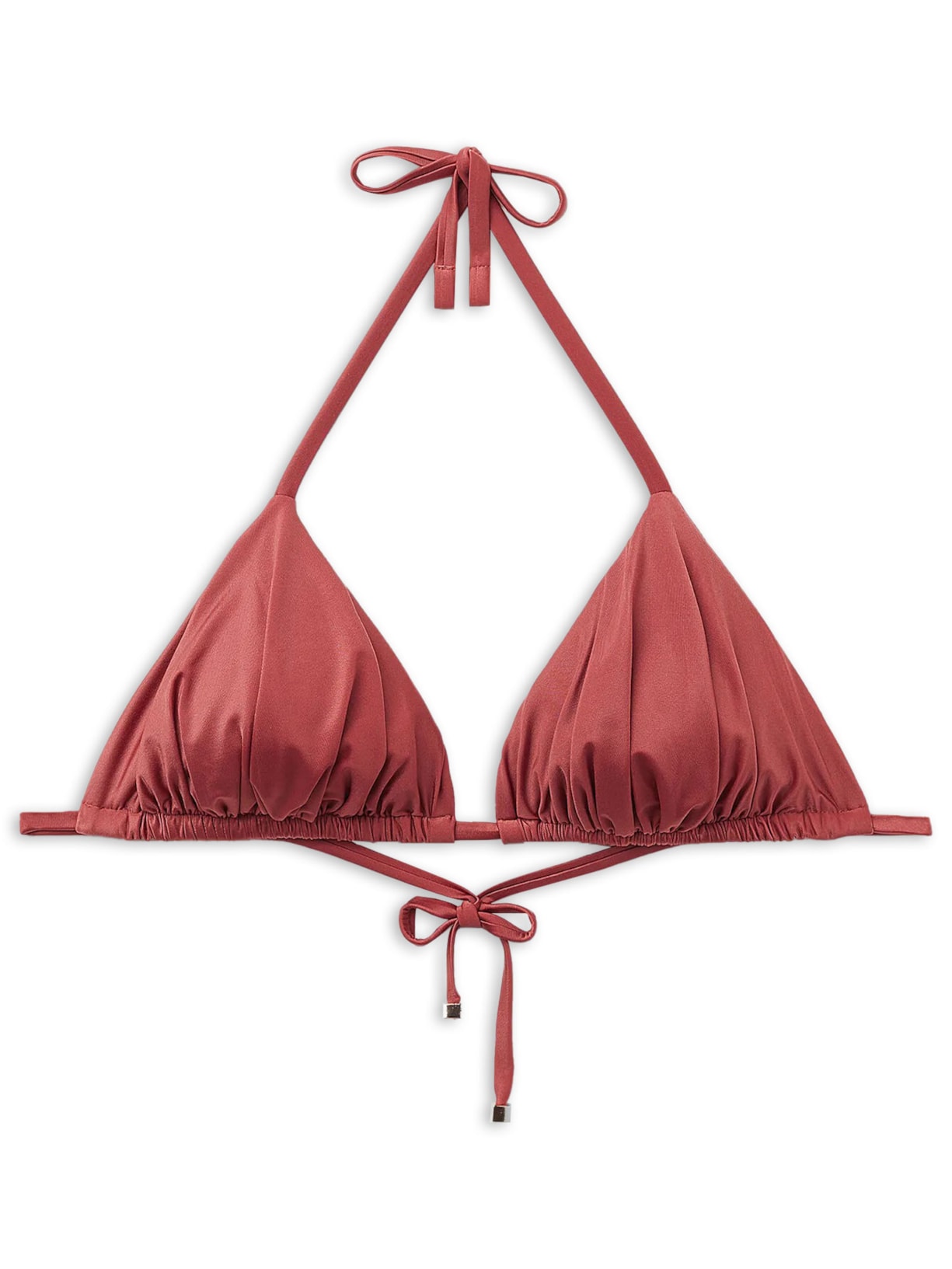 Parte De Cima De Biquíni Cortininha Shiny Satin Laranja Calzedonia