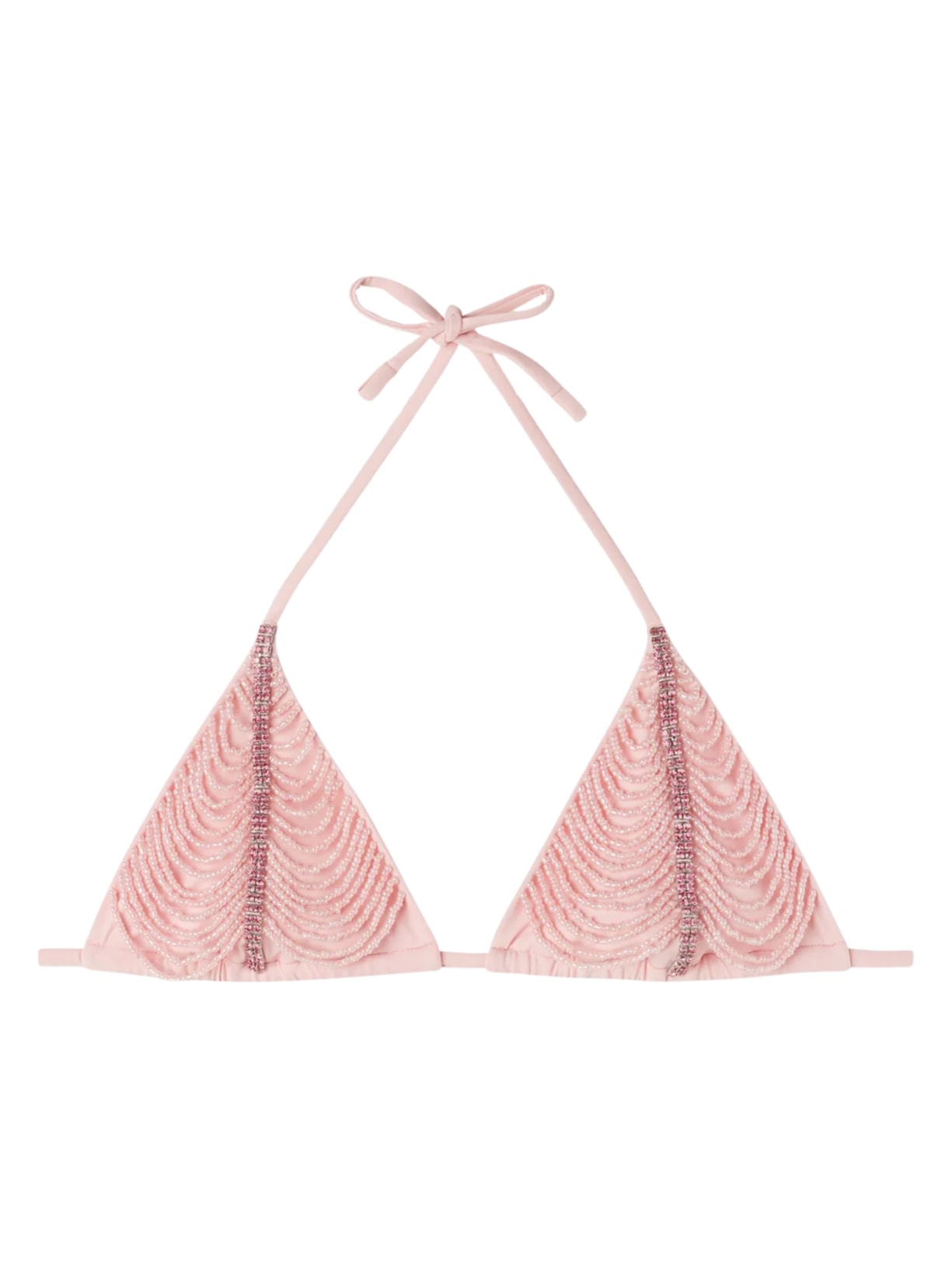 Parte De Cima De Biquíni Cortininha Strass Manila - Rosa