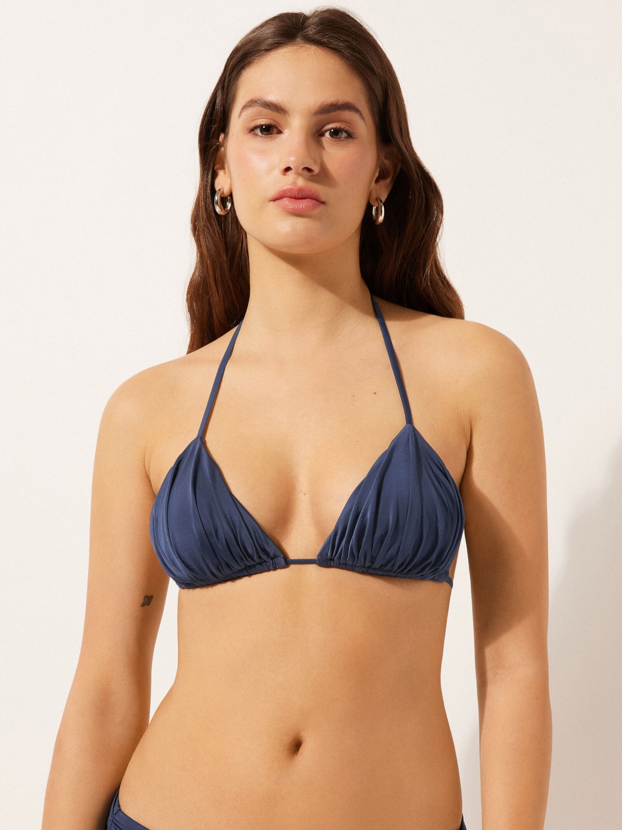 Parte De Cima De Biquíni Cortininha Timeless Diva Azul Calzedonia