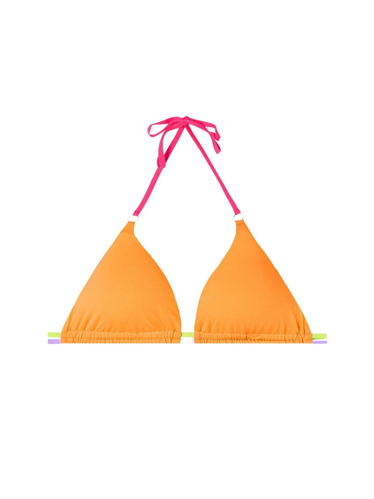 Parte De Cima De Biquíni Cortininha Tokyo Eco Laranja Calzedonia
