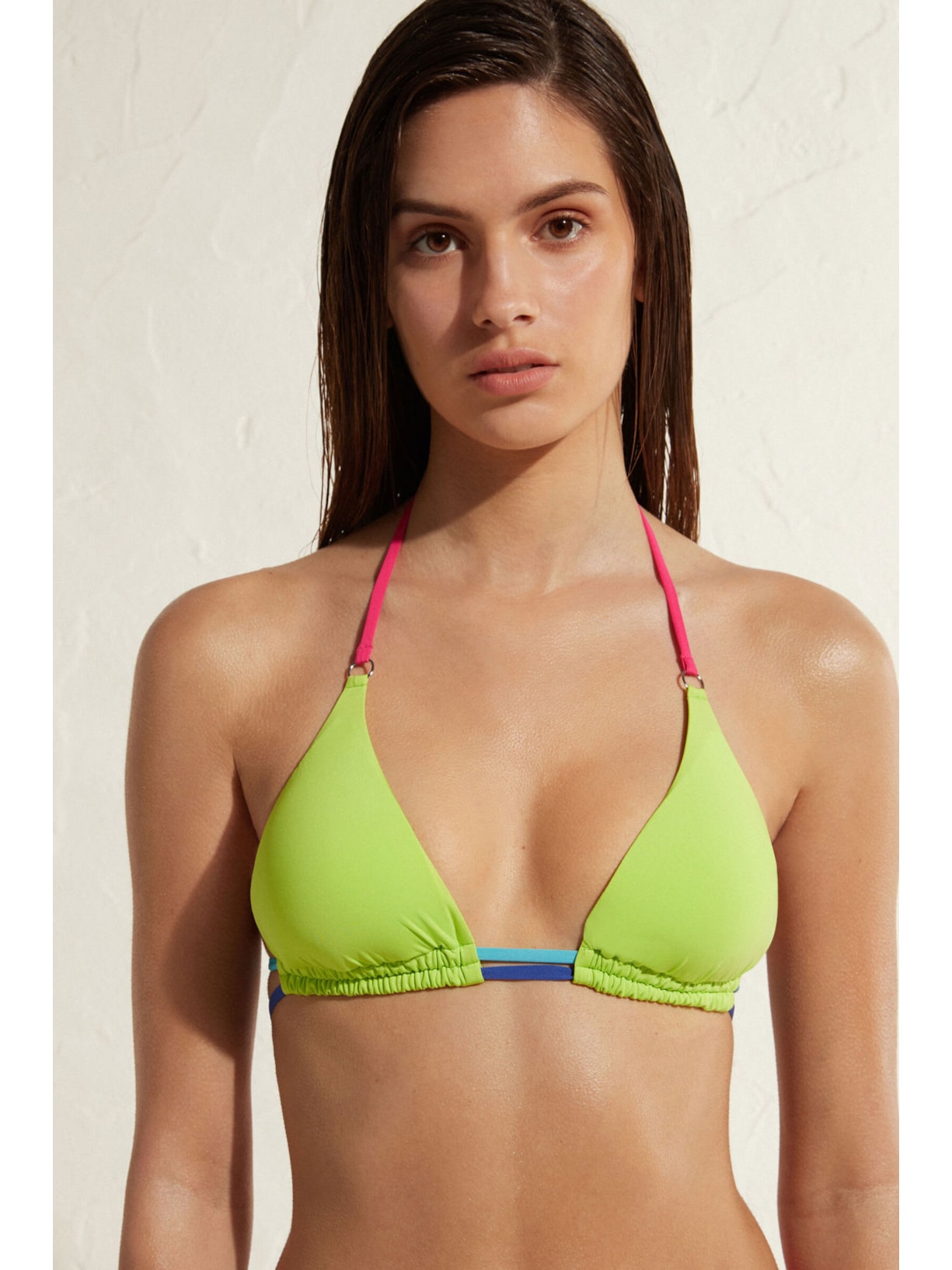 Parte De Cima De Biquíni Cortininha Tokyo Eco Verde Calzedonia