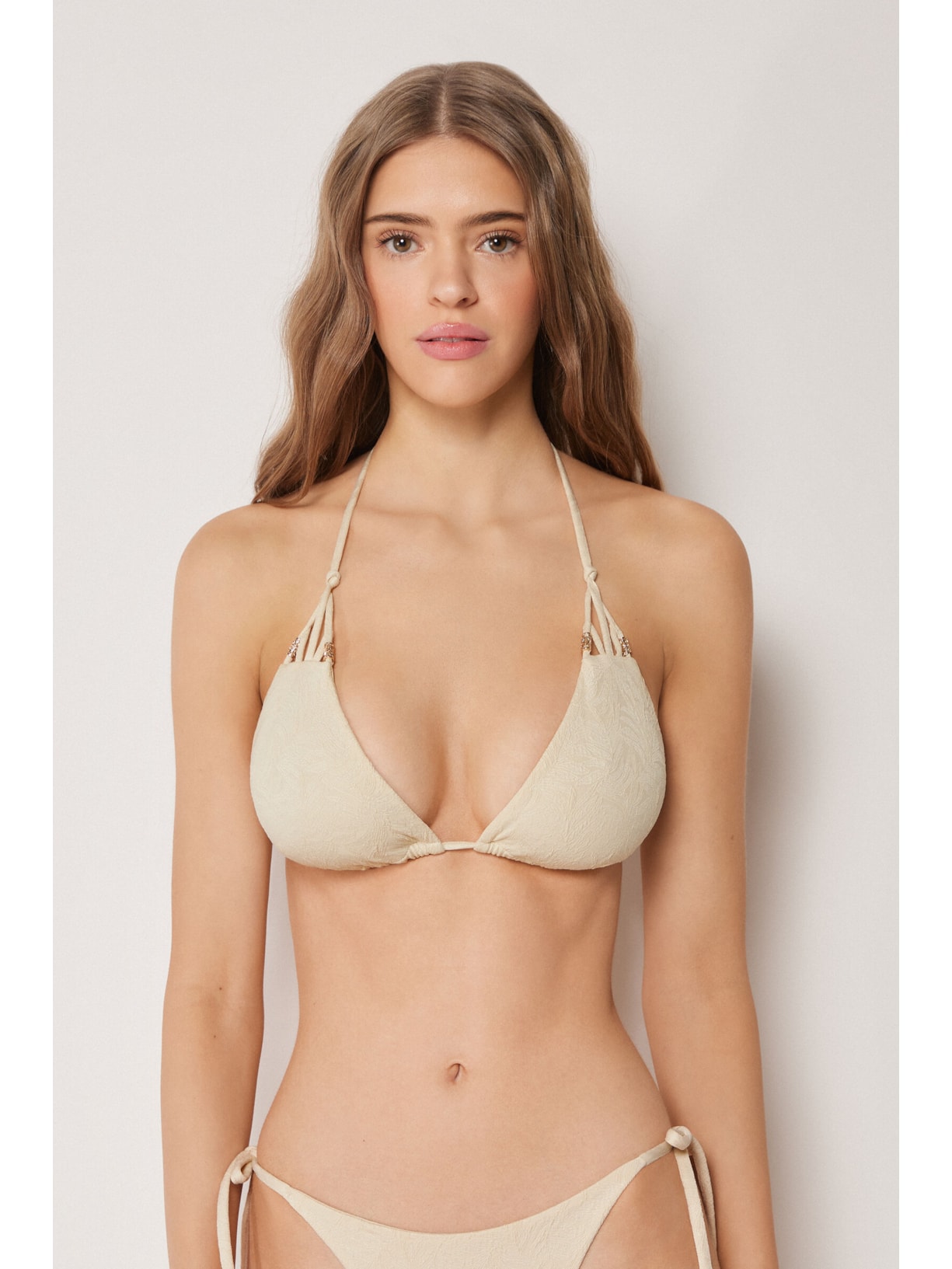 Parte De Cima De Biquíni Cortininha Wild Jungle Off-White Calzedonia