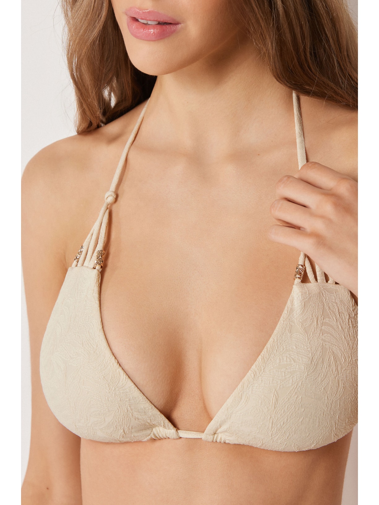 Parte De Cima De Biquíni Cortininha Wild Jungle Off-White Calzedonia