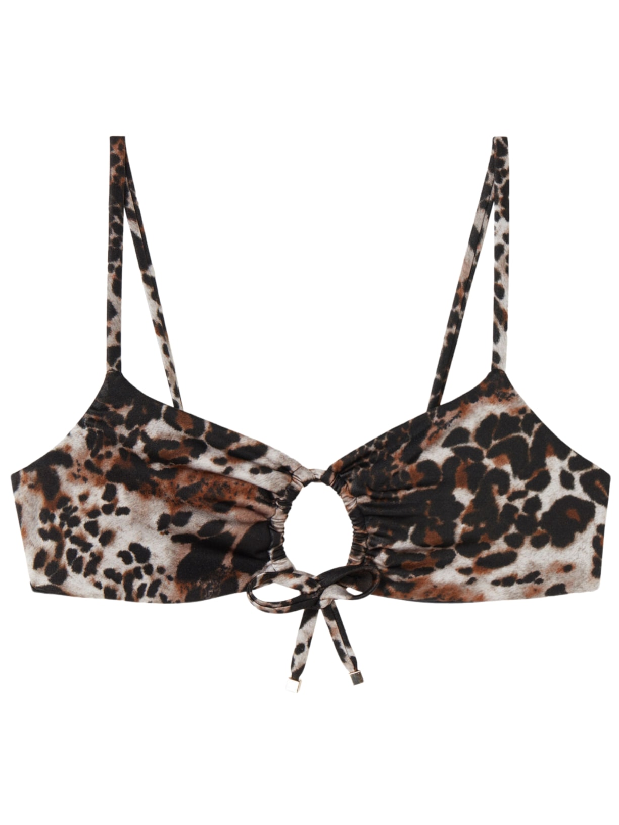 Parte De Cima De Biquíni Elegant Animalier - Marrom