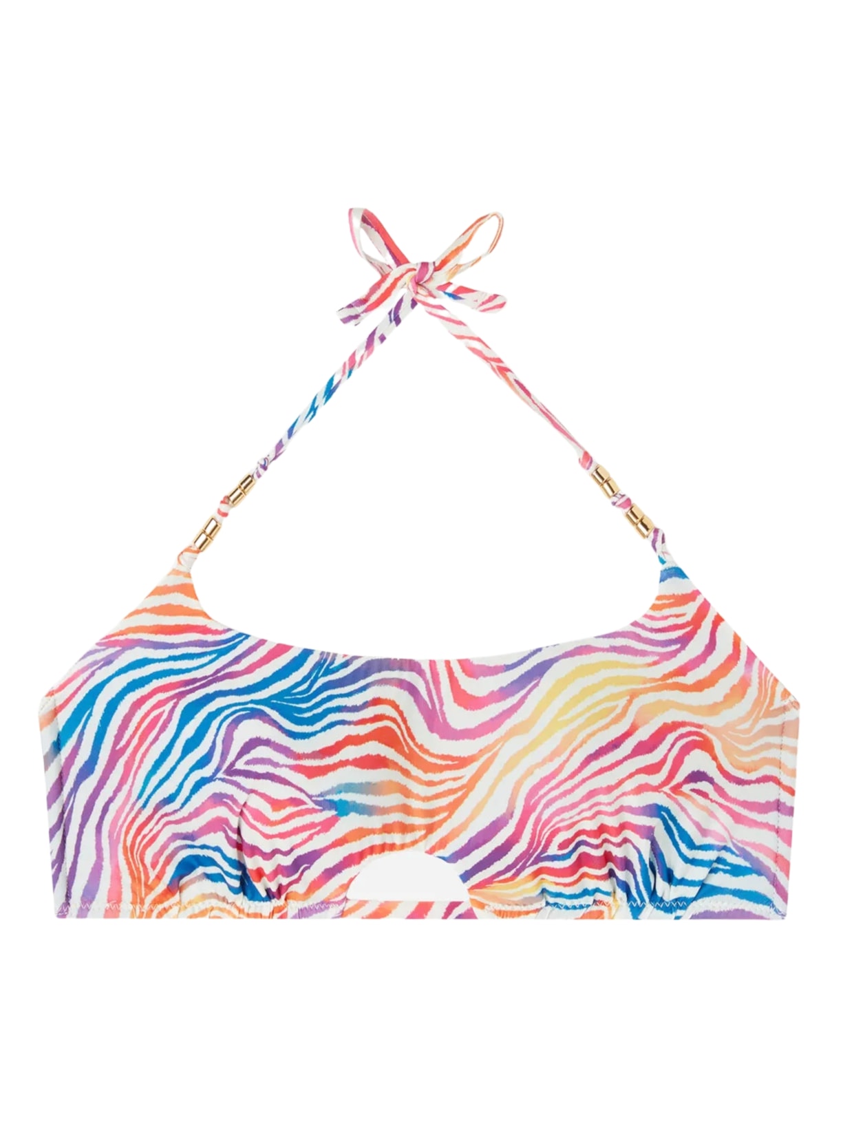 Parte De Cima De Biquíni Estilo Top Animal Malaga - Laranja