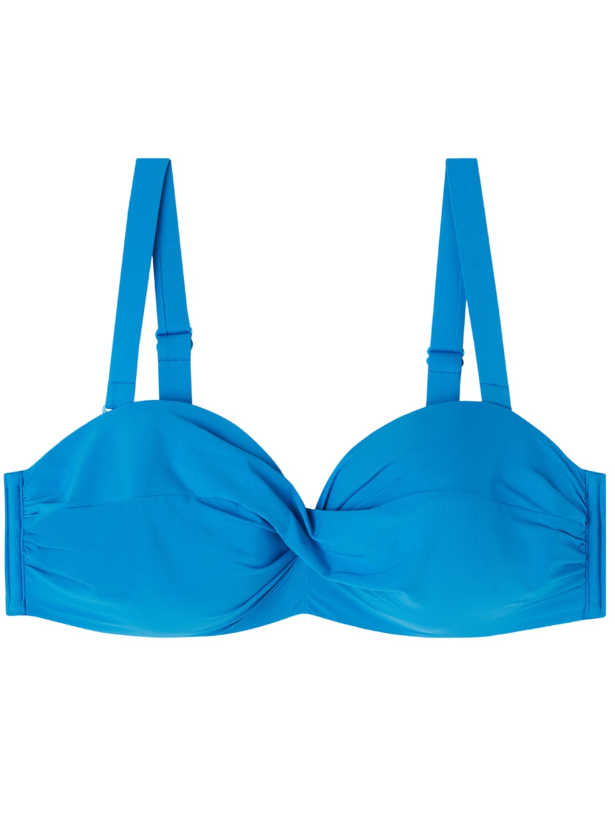 Parte De Cima De Biquíni Faixa Almofadada Indonésia - Azul