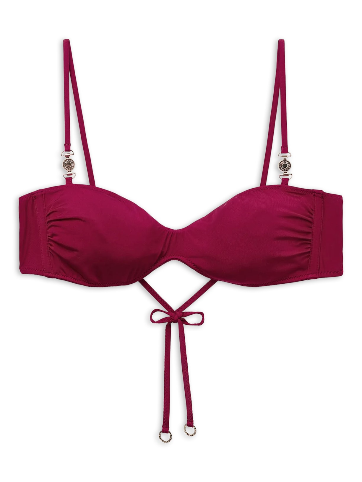 Parte De Cima De Biquíni Faixa Minimal Fit - Bordô