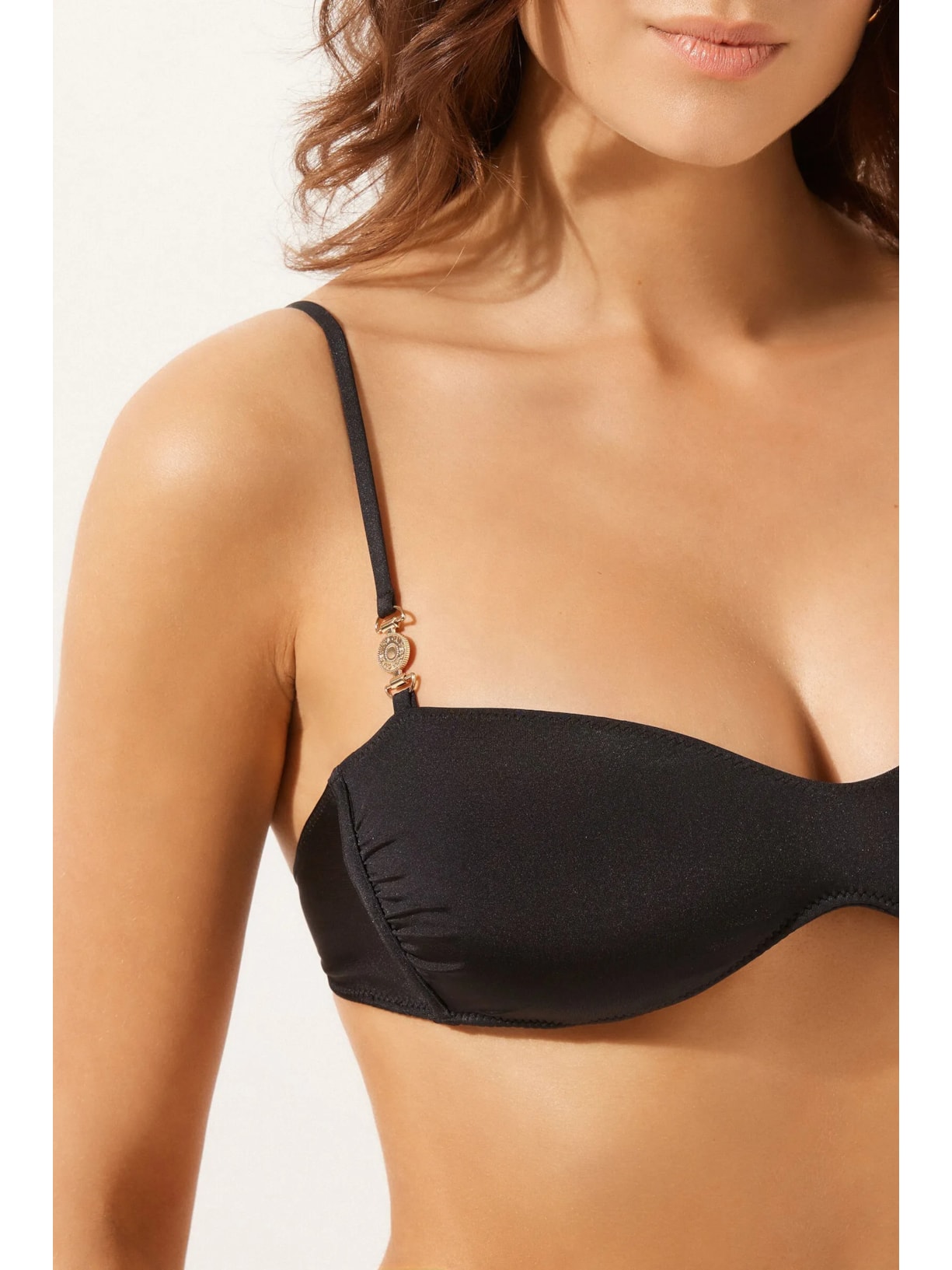 Parte De Cima De Biquíni Faixa Minimal Fit Preto Calzedonia