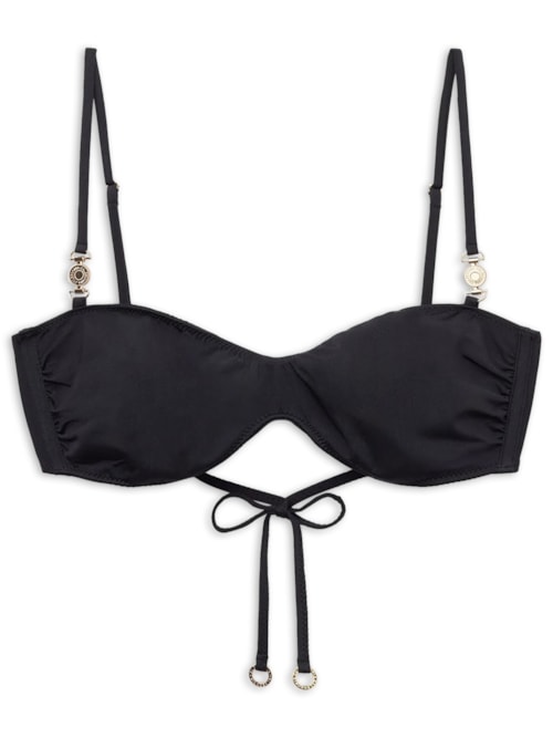 Parte De Cima De Biquíni Faixa Minimal Fit - Preto