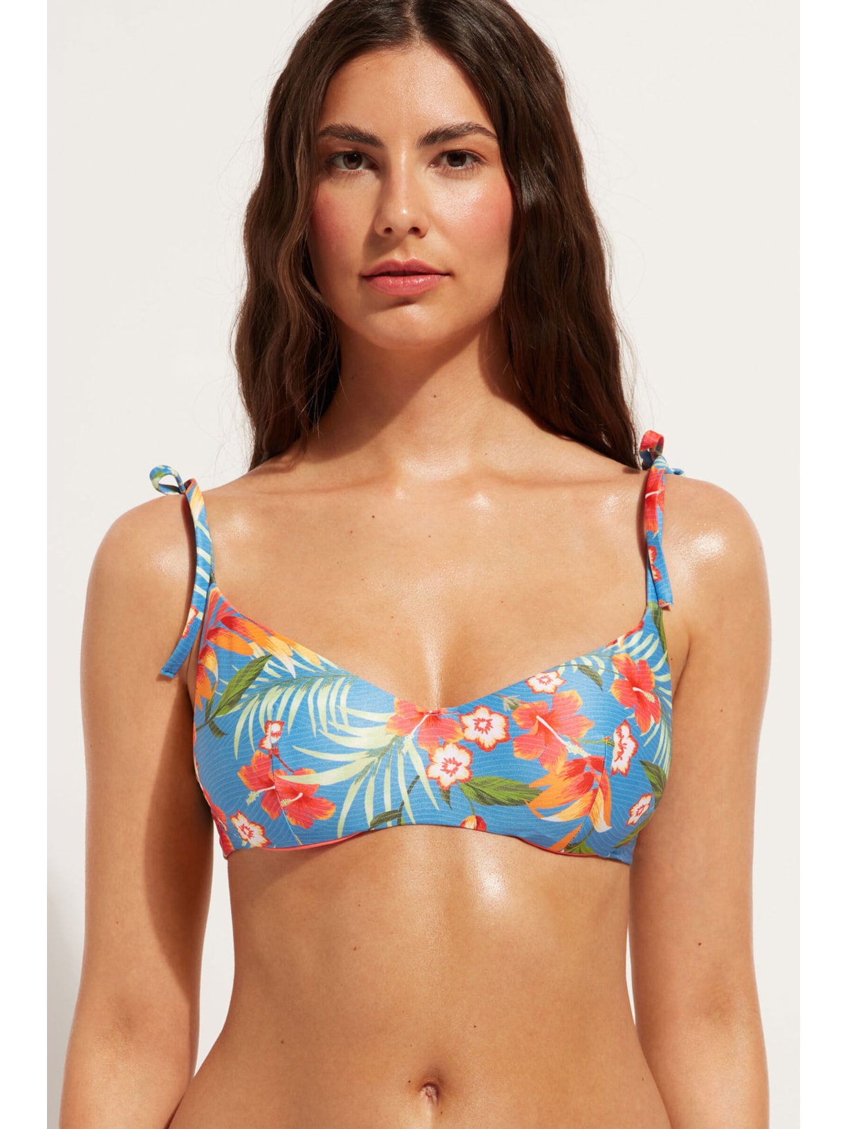 Parte De Cima De Biquíni Maui Azul Calzedonia