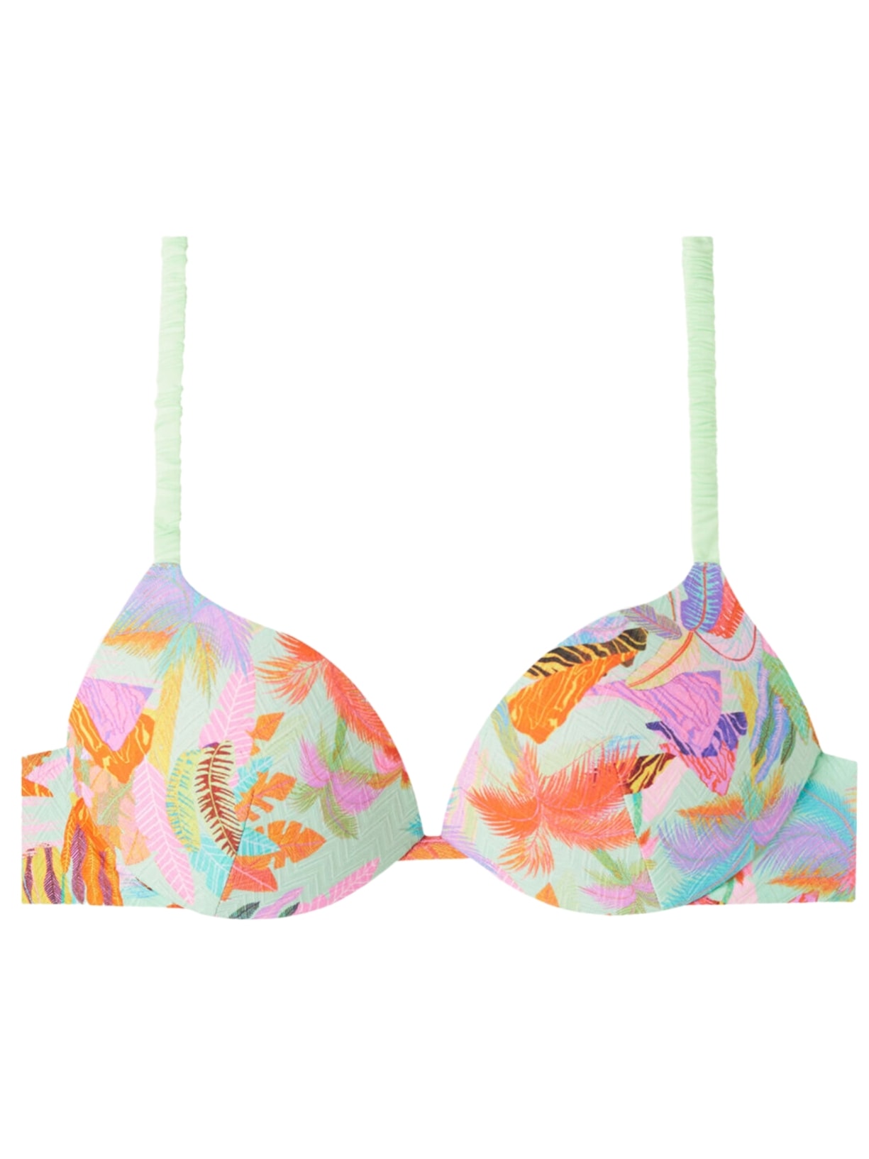 Parte De Cima De Biquíni Push-Up Almofadada Graduado Tahiti - Colorido