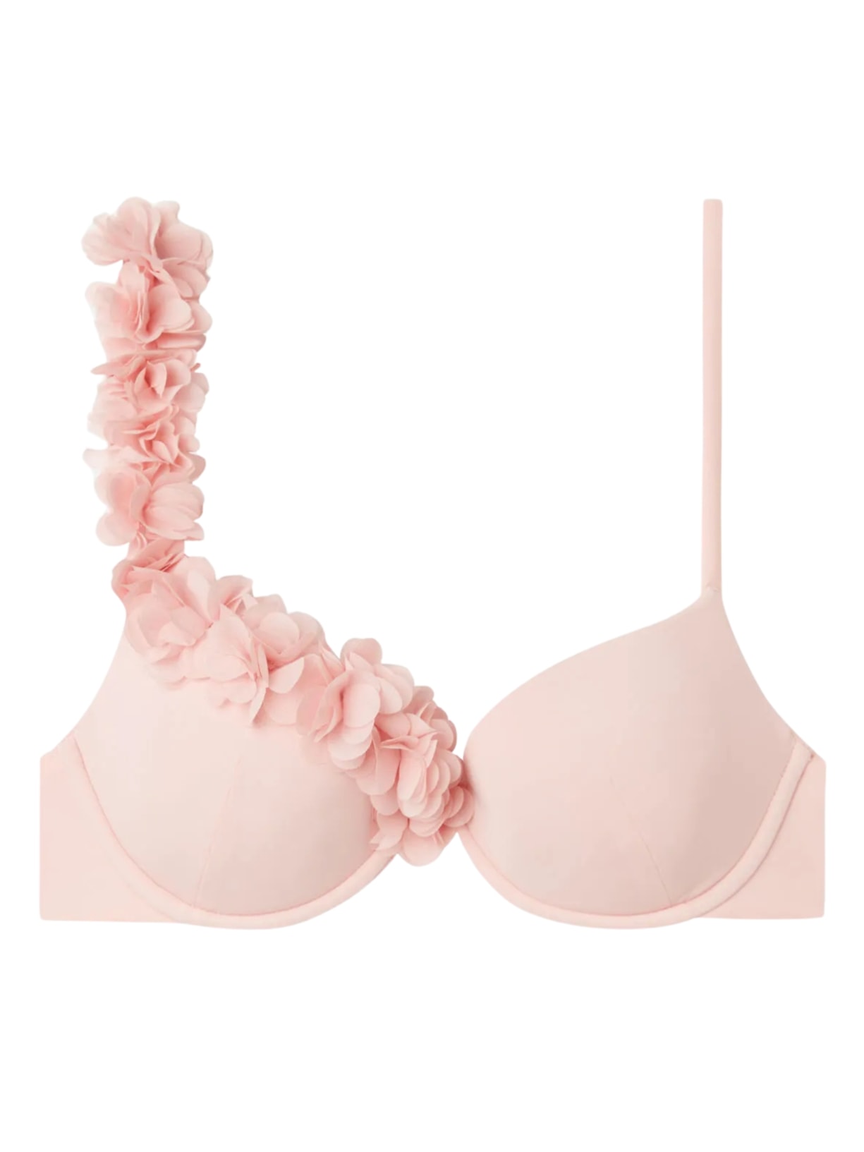 Parte De Cima De Biquíni Push-Up Almofadado Com Flores Honolulu - Rosa