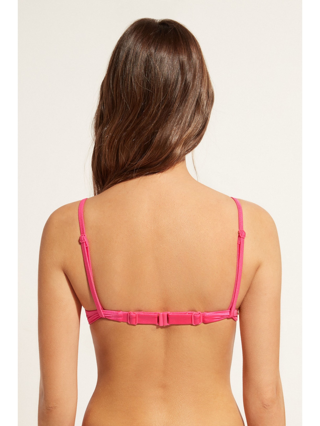 Parte De Cima De Biquíni Push-Up Almofadado Com Flores Parigi Rosa Calzedonia