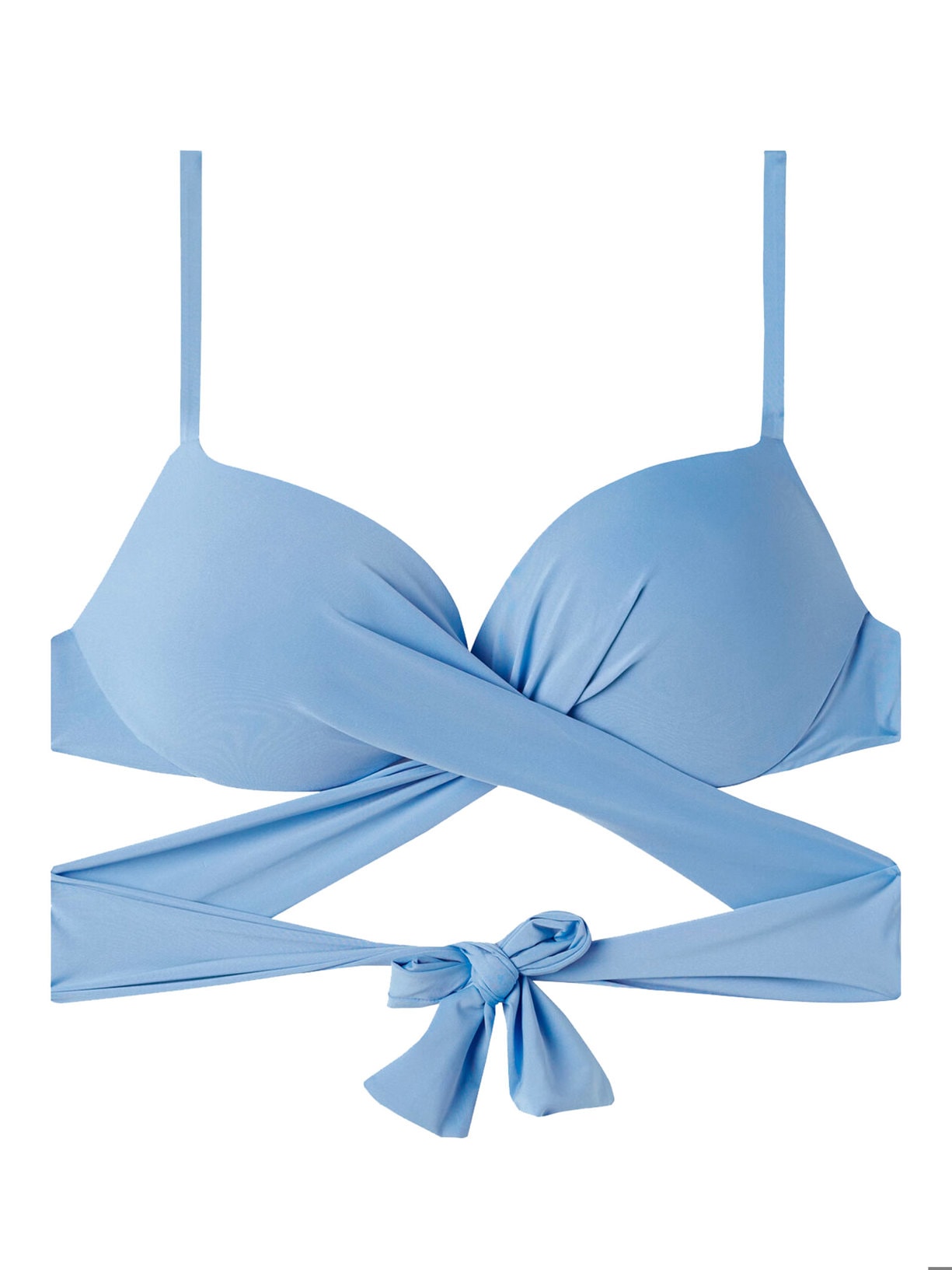 Parte De Cima De Biquíni Push-Up Almofadado Indonesia Eco - Azul