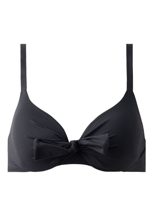 Parte De Cima De Biquíni Push-Up Almofadado Indonesia Eco - Preto