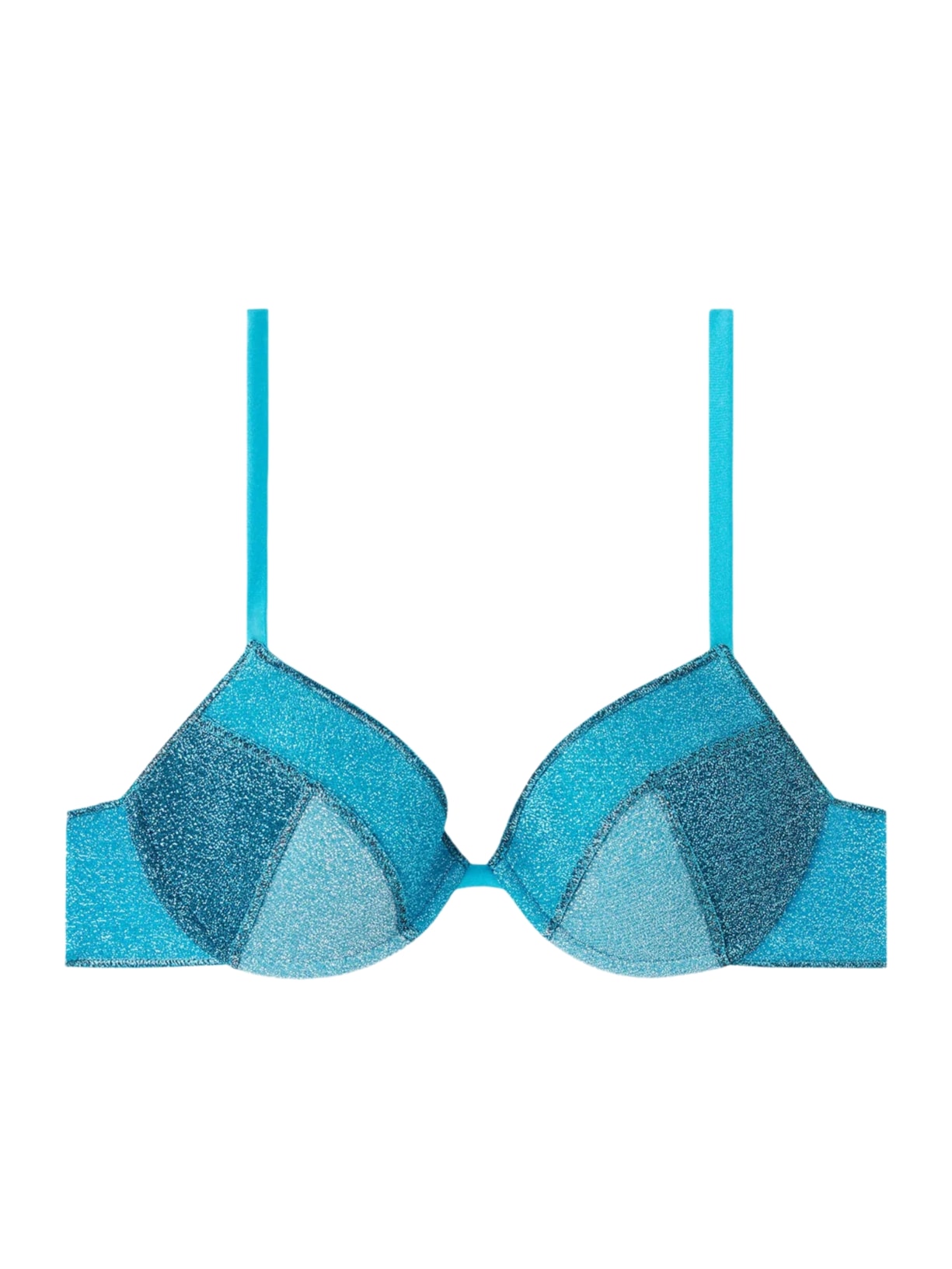 Parte De Cima De Biquíni Push-Up Almofadado Lisbona - Azul