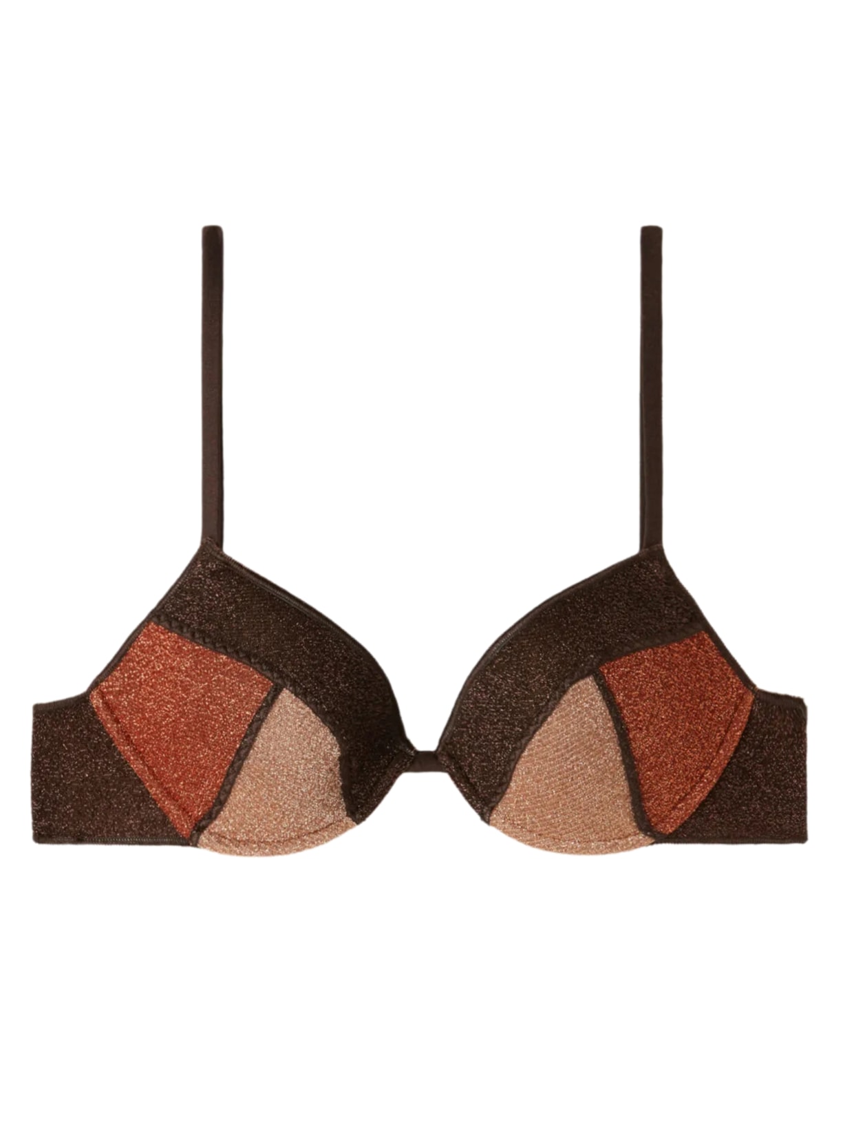 Parte De Cima De Biquíni Push-Up Almofadado Lisbona - Marrom