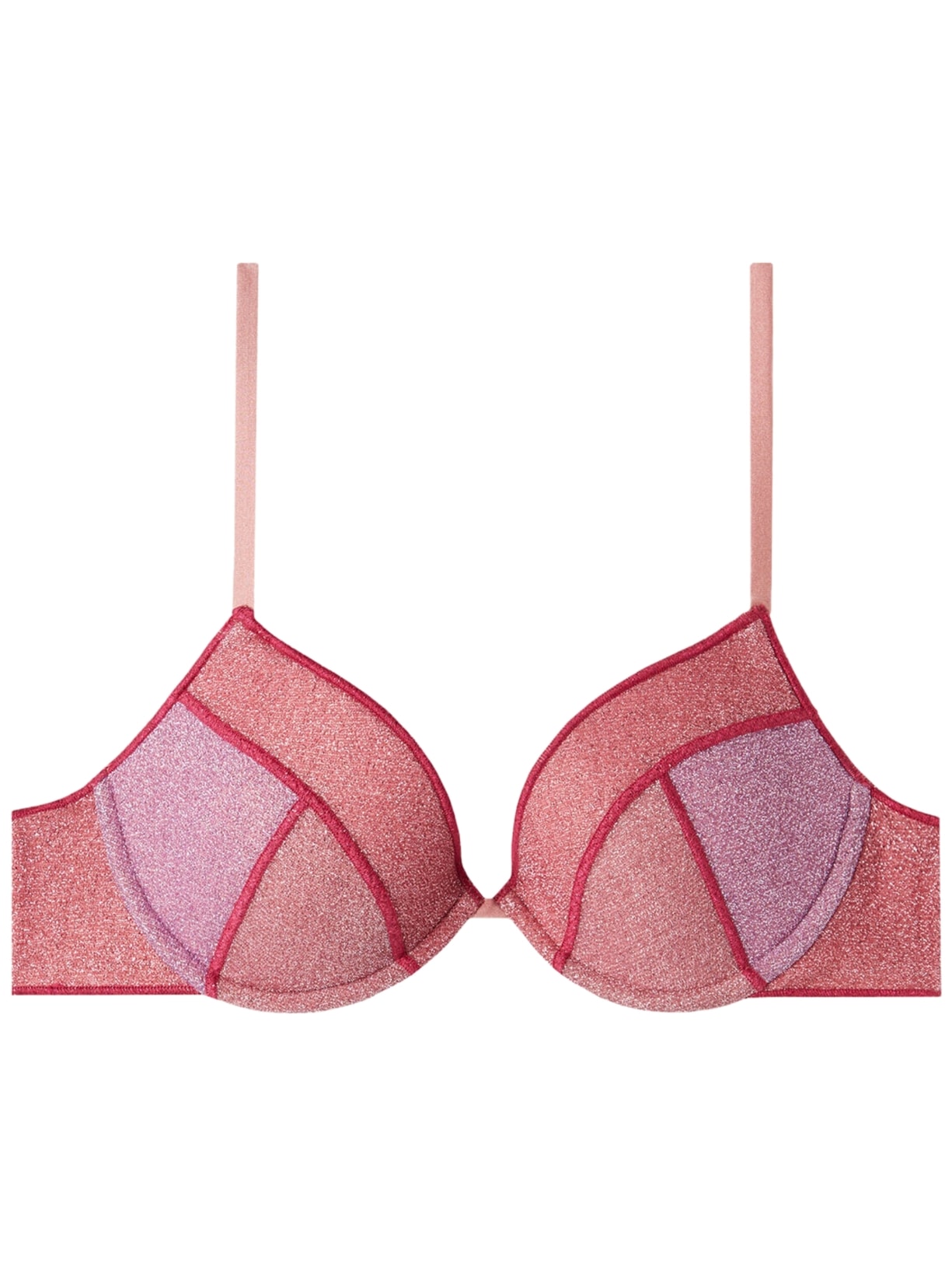 Parte De Cima De Biquíni Push-Up Almofadado Lisbona - Rosa