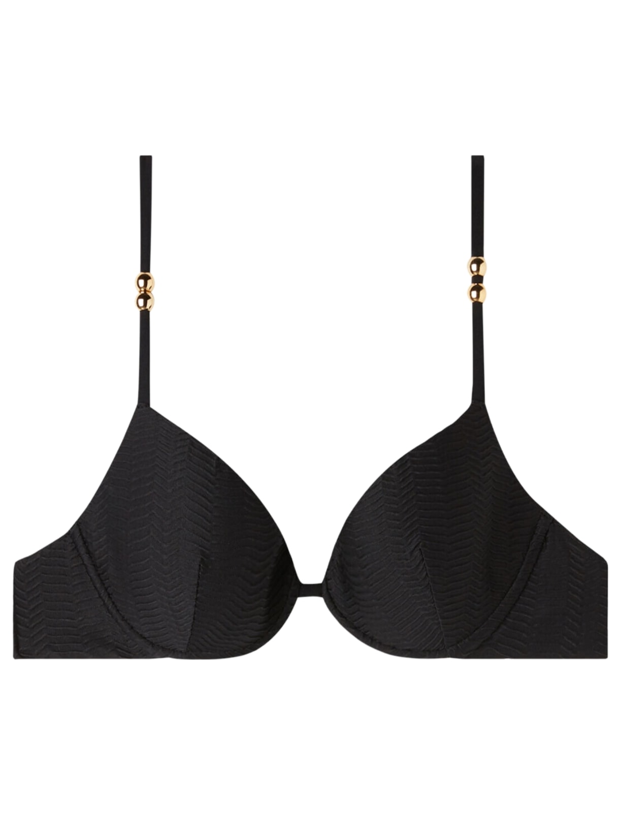 Parte De Cima De Biquíni Push-Up Casablanca - Preto