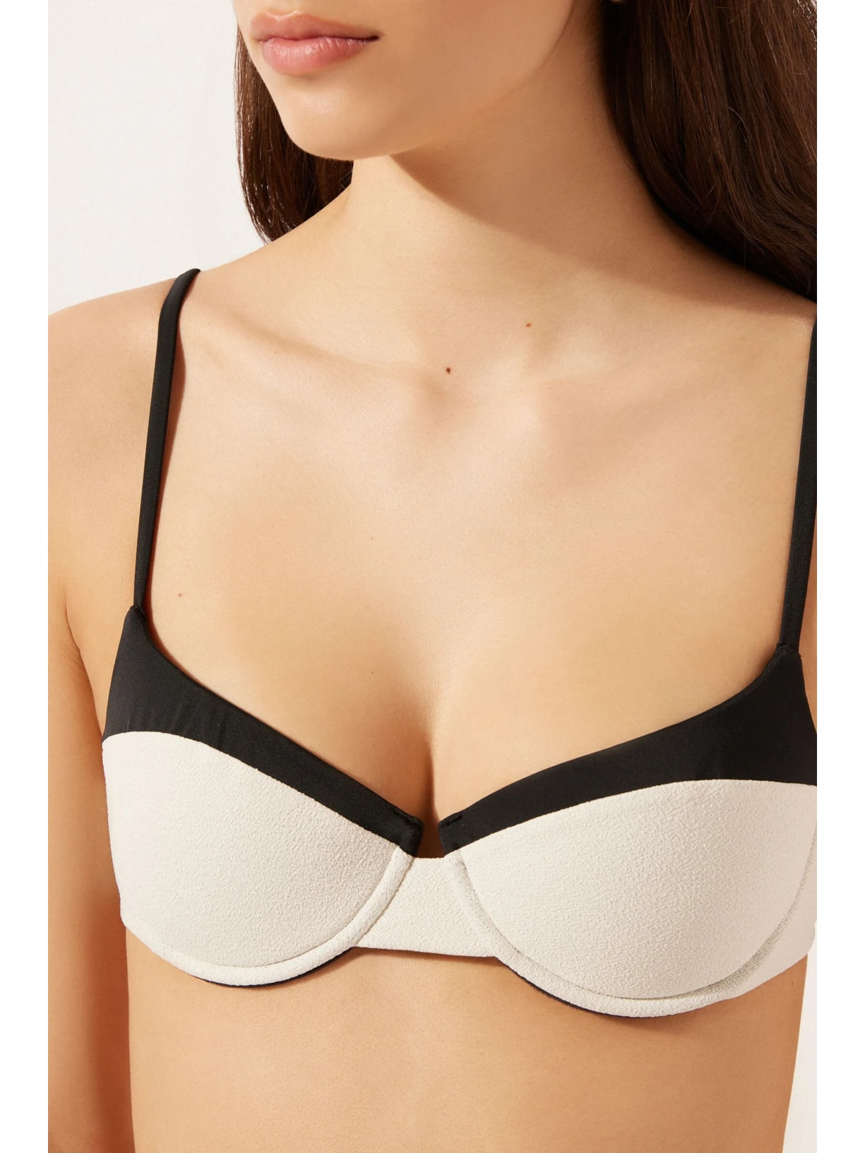 Parte De Cima De Biquíni Push-Up Double Bikini Branco Calzedonia