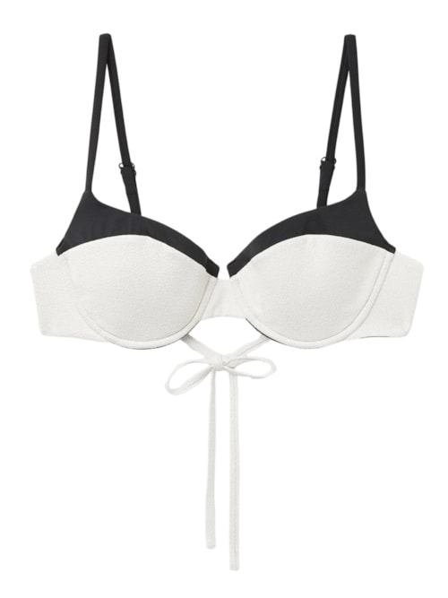 Parte De Cima De Biquíni Push-Up Double Bikini - Branco