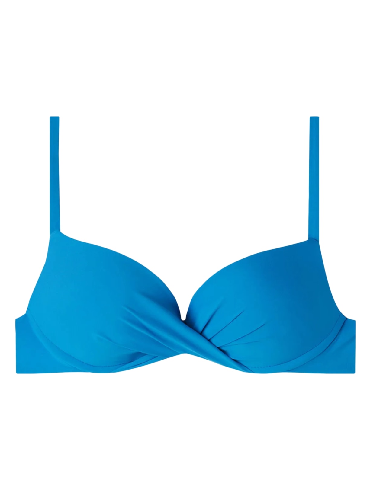 Parte De Cima De Biquíni Push-Up Graduado e Superalmofadado Soft Indonésia - Azul