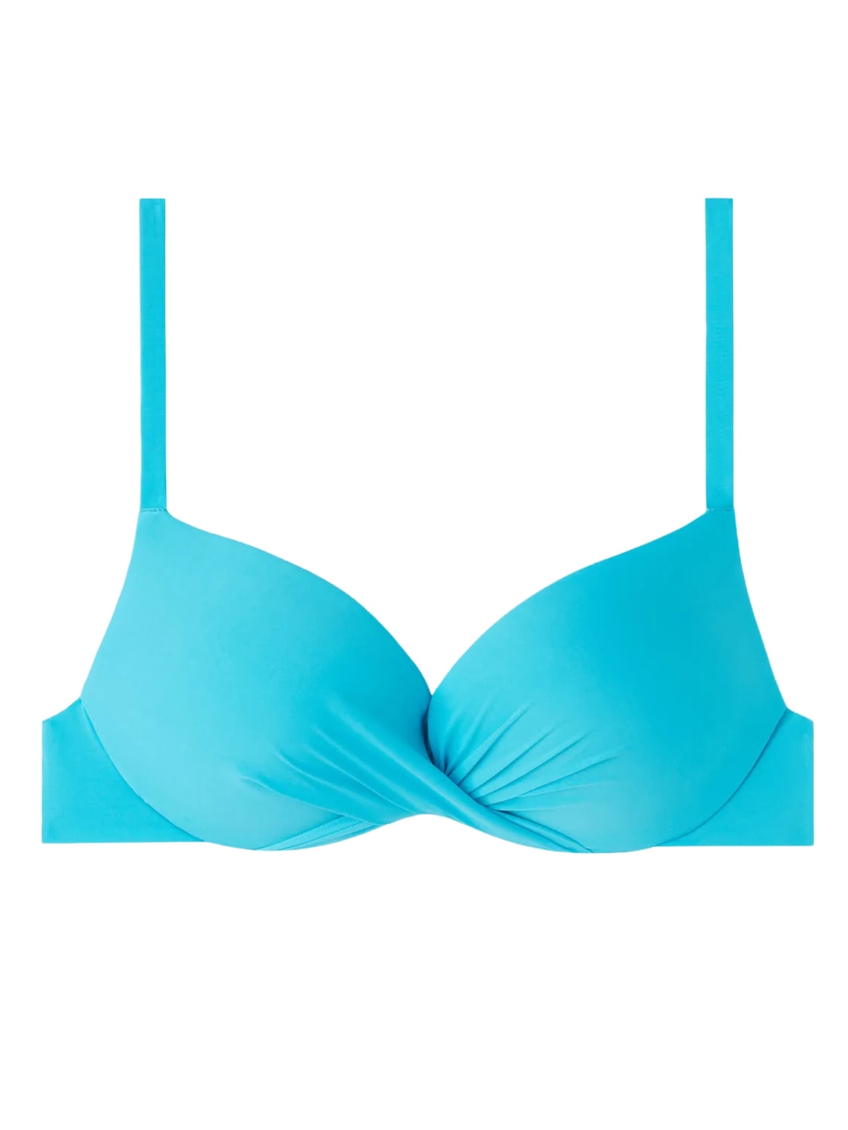 Parte De Cima De Biquíni Push-Up Graduado e Superalmofadado Soft Indonésia - Azul