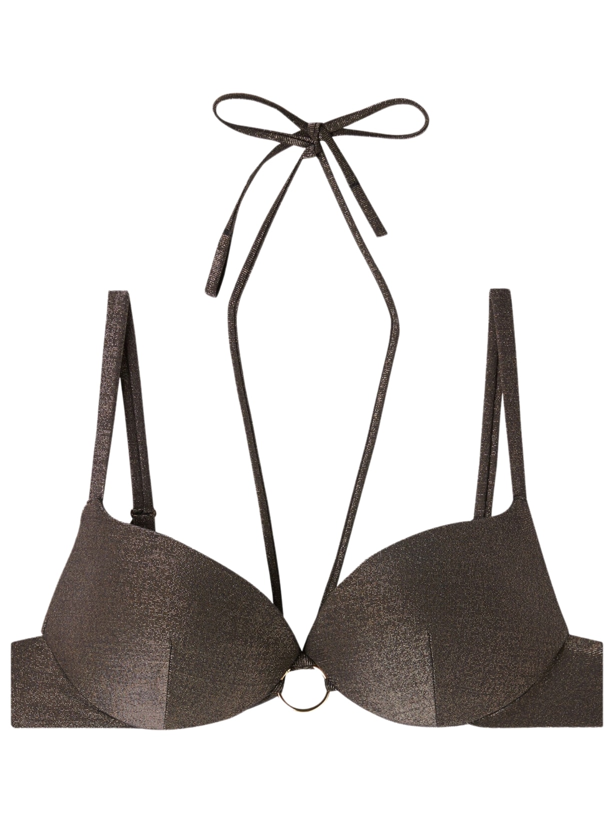 Parte De Cima De Biquíni Push-Up Hollywood - Marrom