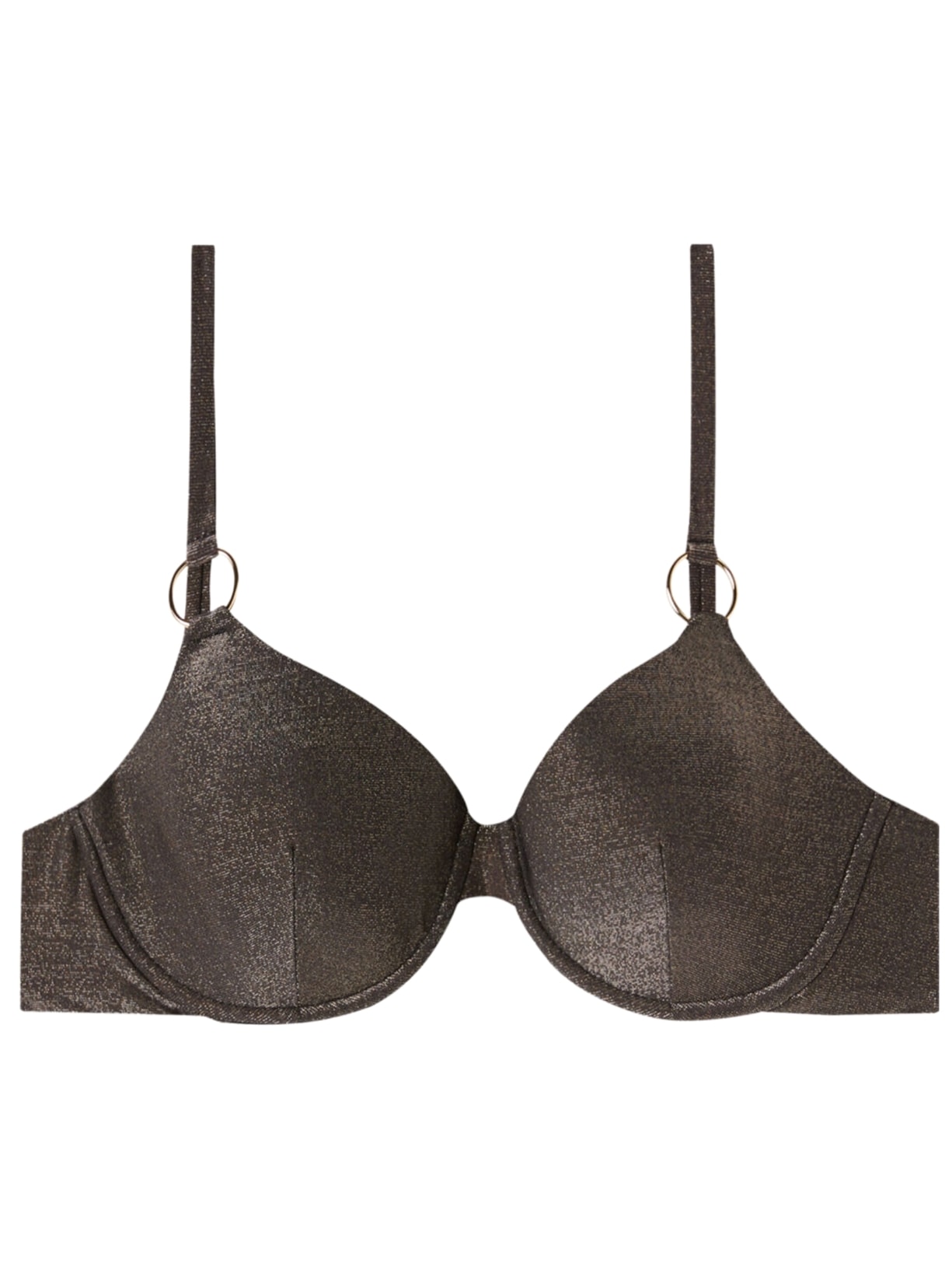 Parte De Cima De Biquíni Push-Up Hollywood - Marrom