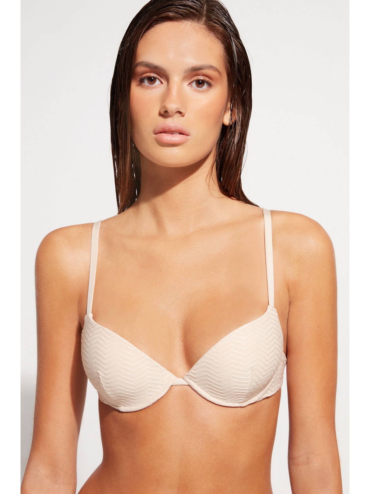Parte De Cima De Bíquini Push Up Imbottito Costume The Hamptons Branco Calzedonia