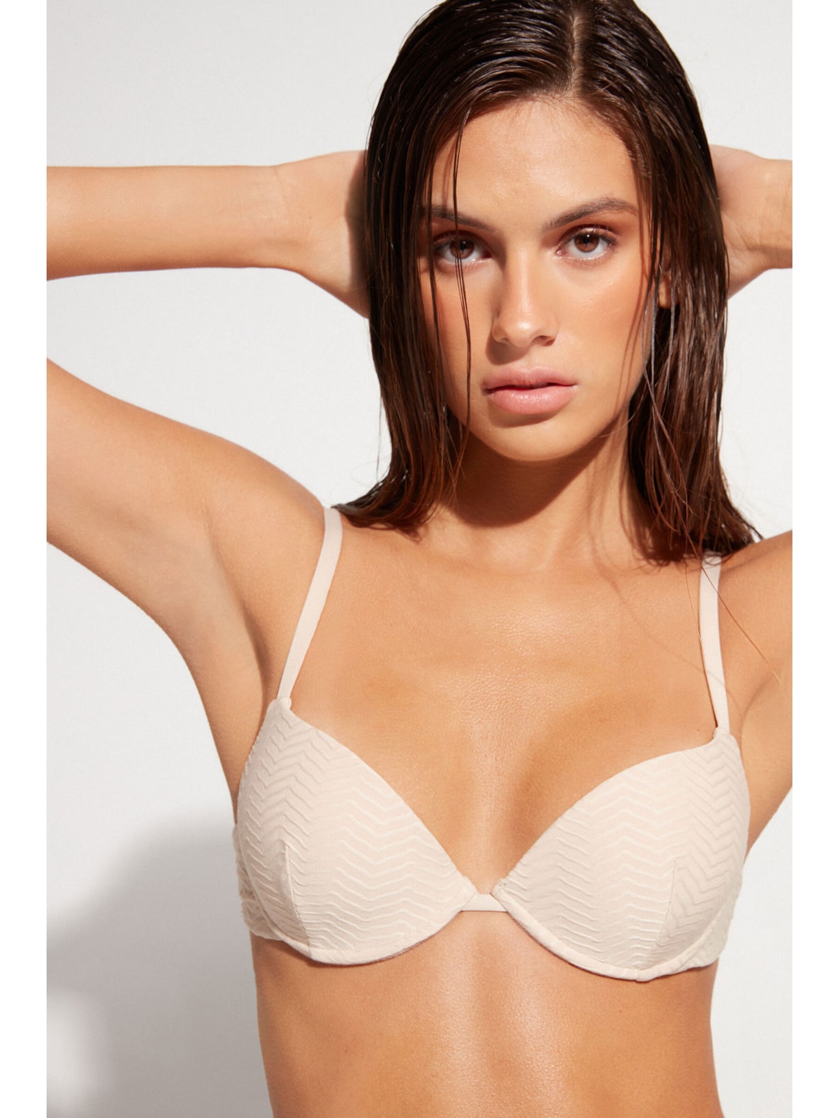 Parte De Cima De Bíquini Push Up Imbottito Costume The Hamptons Branco Calzedonia